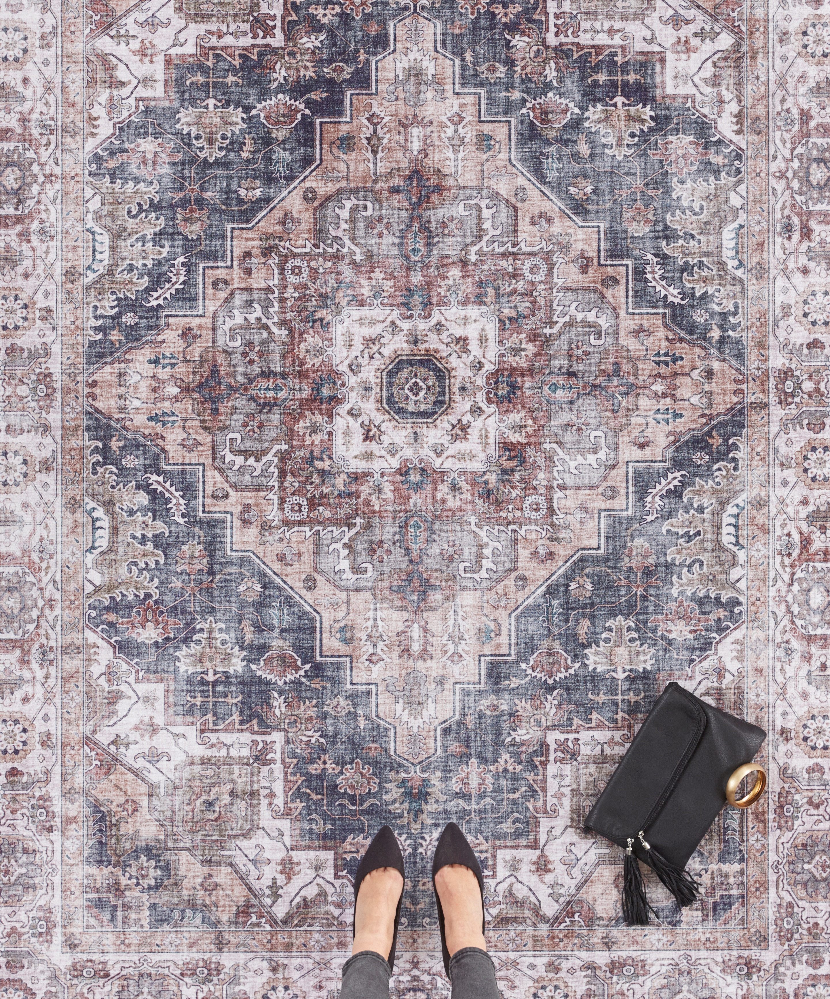 NORTHRUGS Vloerkleed Sylla Oosters, loper, vintage, woonkamer, slaapkamer, eetkamer