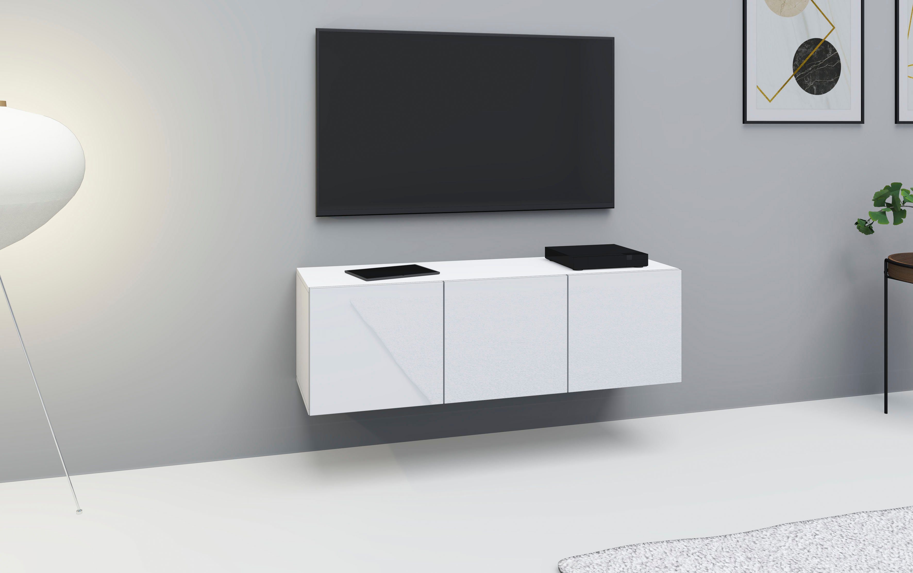 borchardt Möbel Tv-meubel Vaasa Breedte 114 cm, alleen hangend