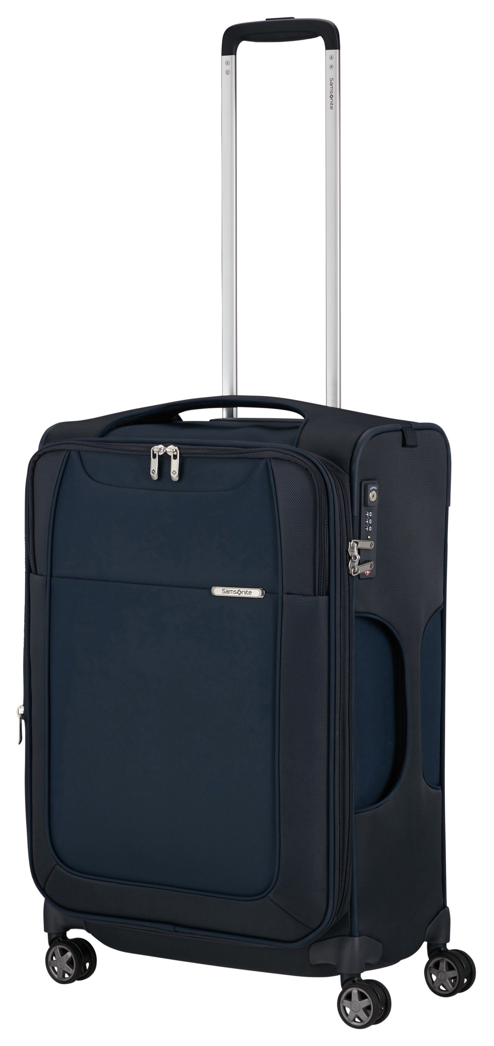 Samsonite Zachte bagage trolley D'LITE, verschillende maten en kleuren Reiskoffer zachte schaal koffer TSA-cijferslot in klassiek ontwerp