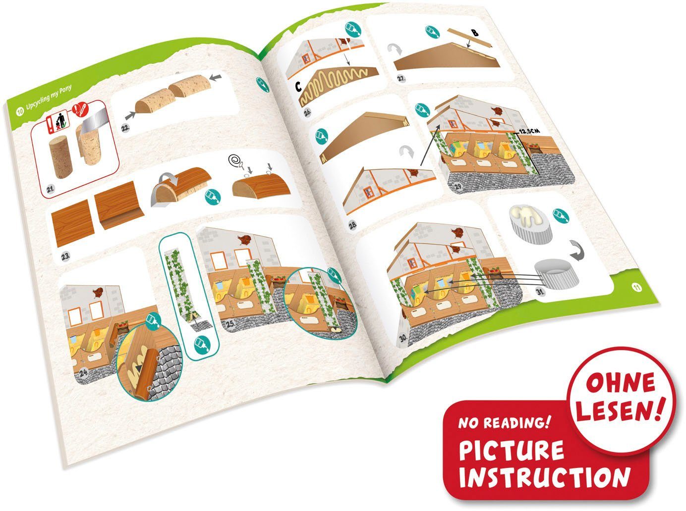 Lena® Knutselset Manege My Pony Eco FSC®- beschermt bos - wereldwijd