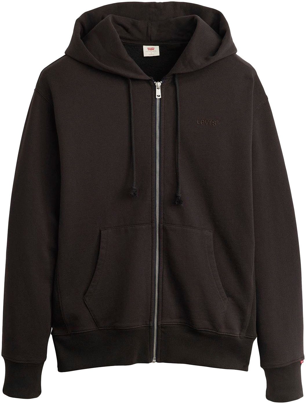 Levi's® Capuchonsweatvest met logoborduursel