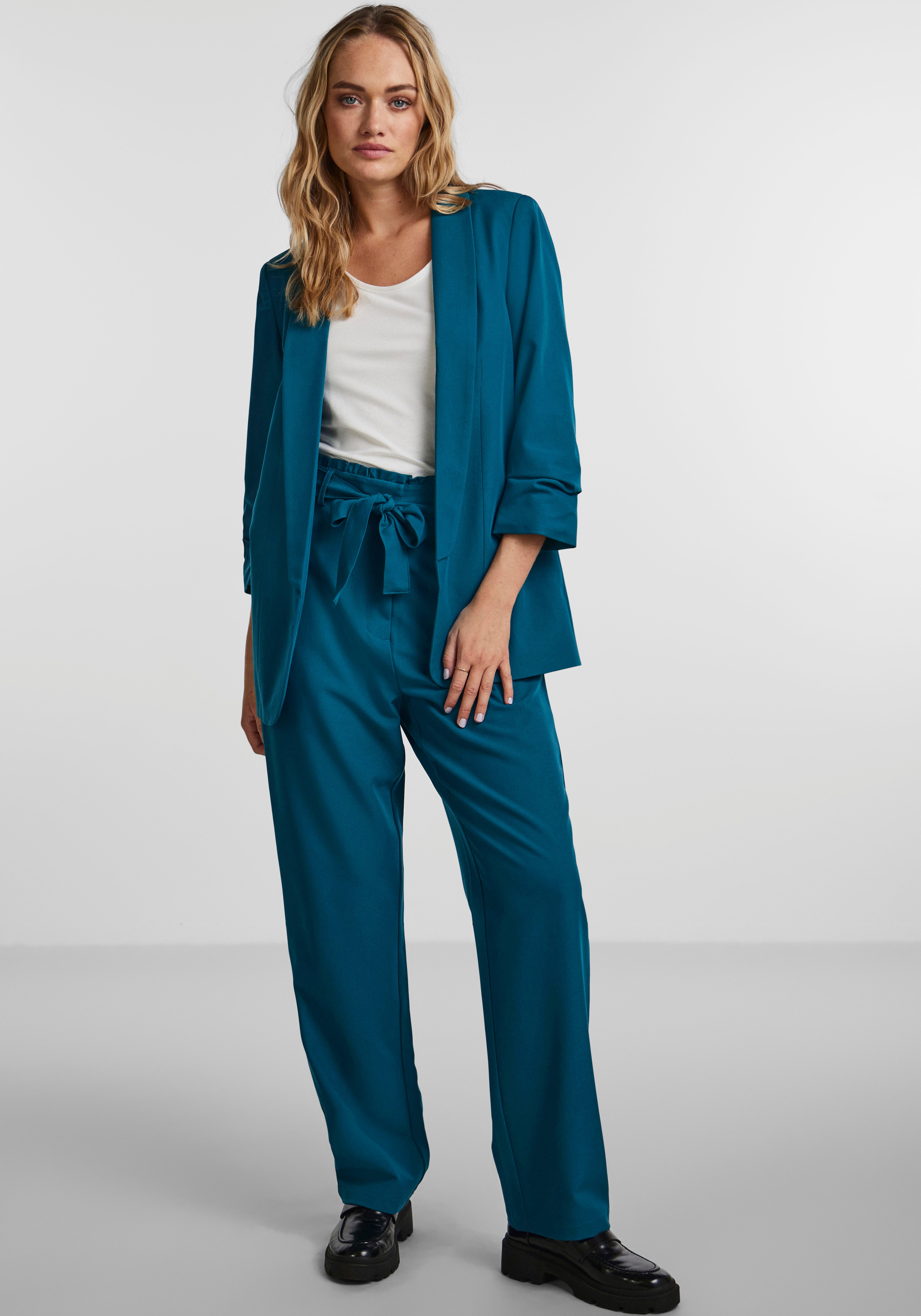 pieces Blouseblazer PCBOSELLA 3/4 BLAZER NOOS met plooidetail op de mouw