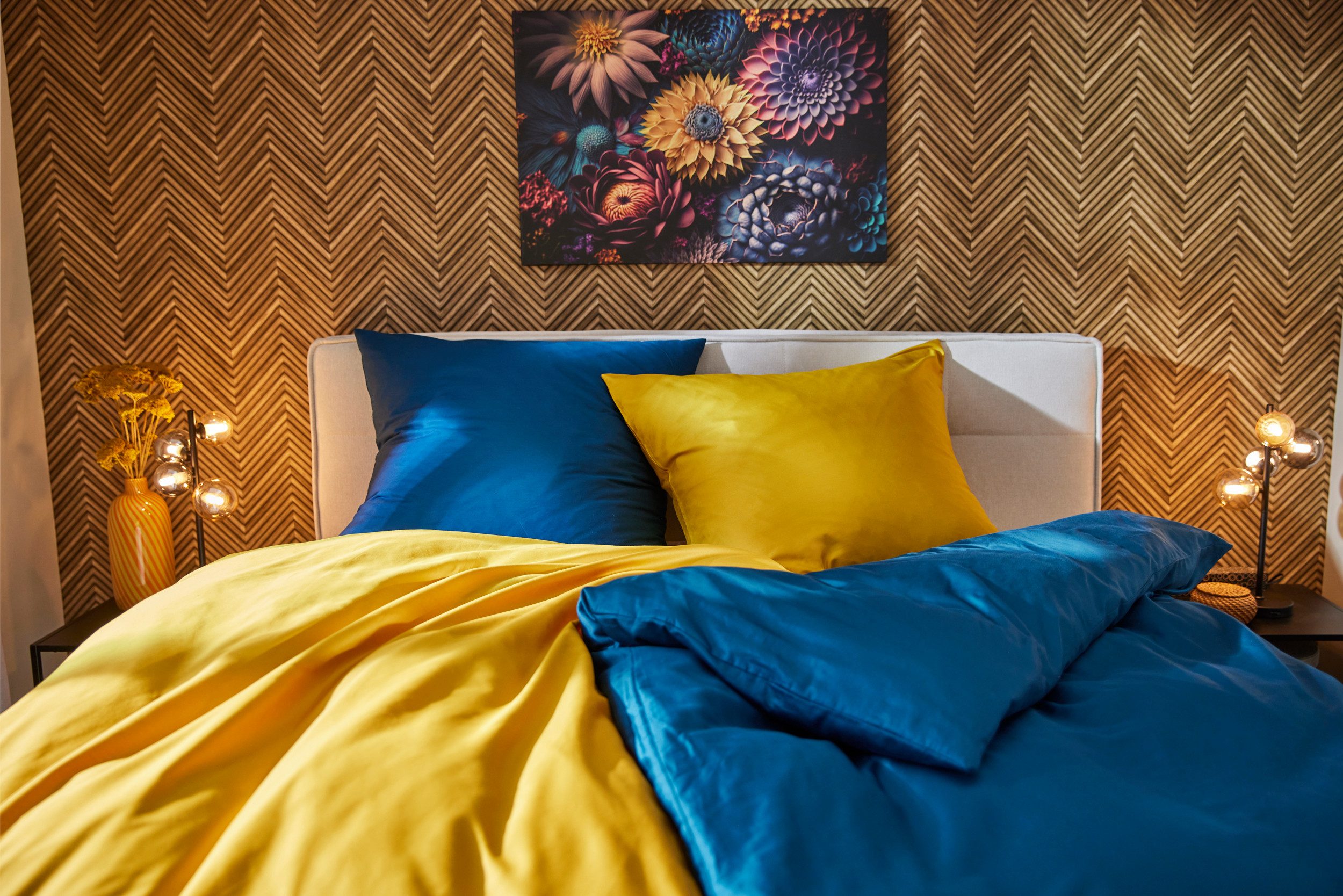 CASATEX Beddengoed Uni Effen ontwerp, rits, mooie kleuren