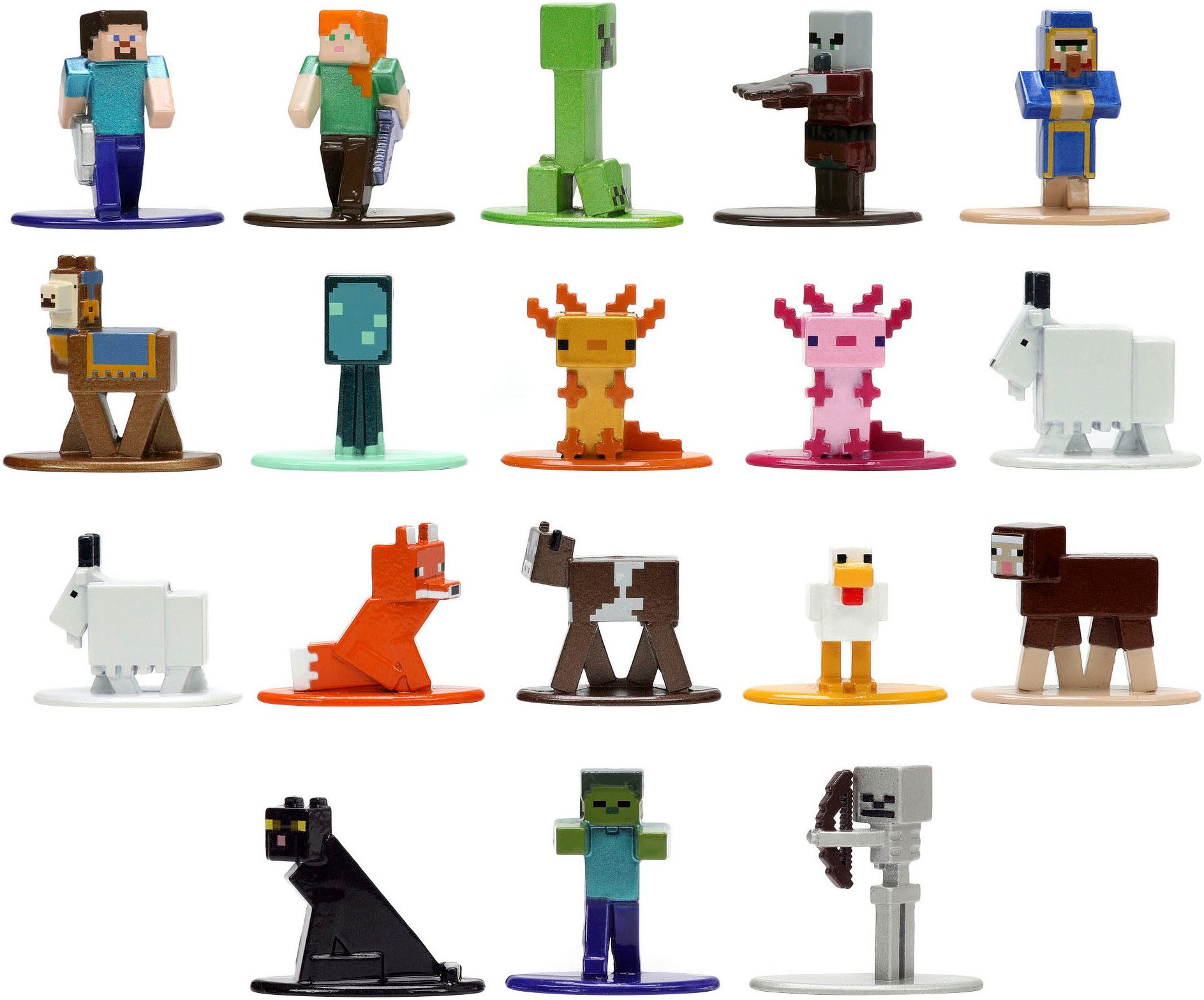 JADA Speelfiguur Minecraft, Caves & Cliffs, multi set nano Metalfigs, serie 8