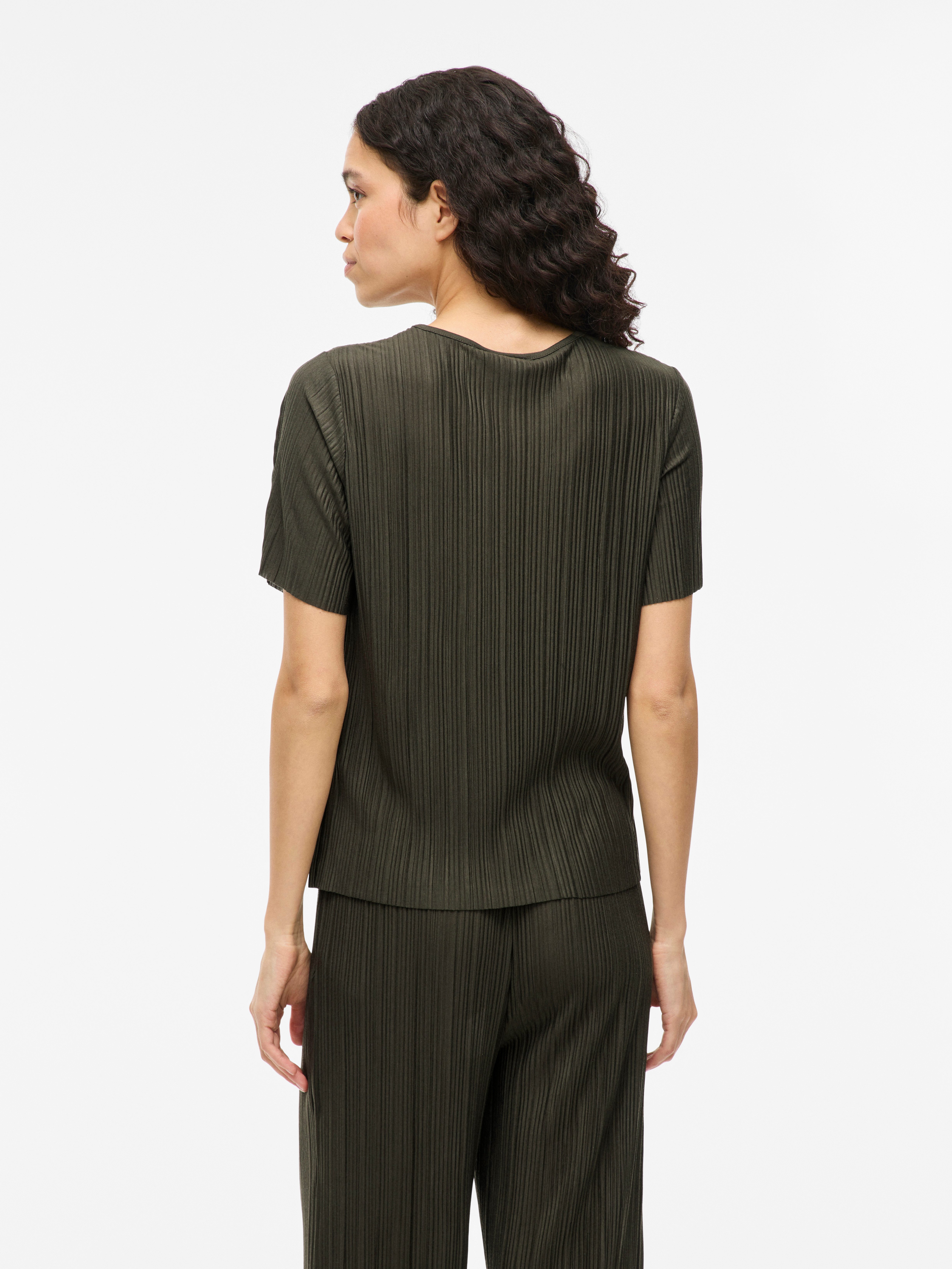 Vila Shirt met korte mouwen VIPLISA O-NECK S/S TOP - NOOS