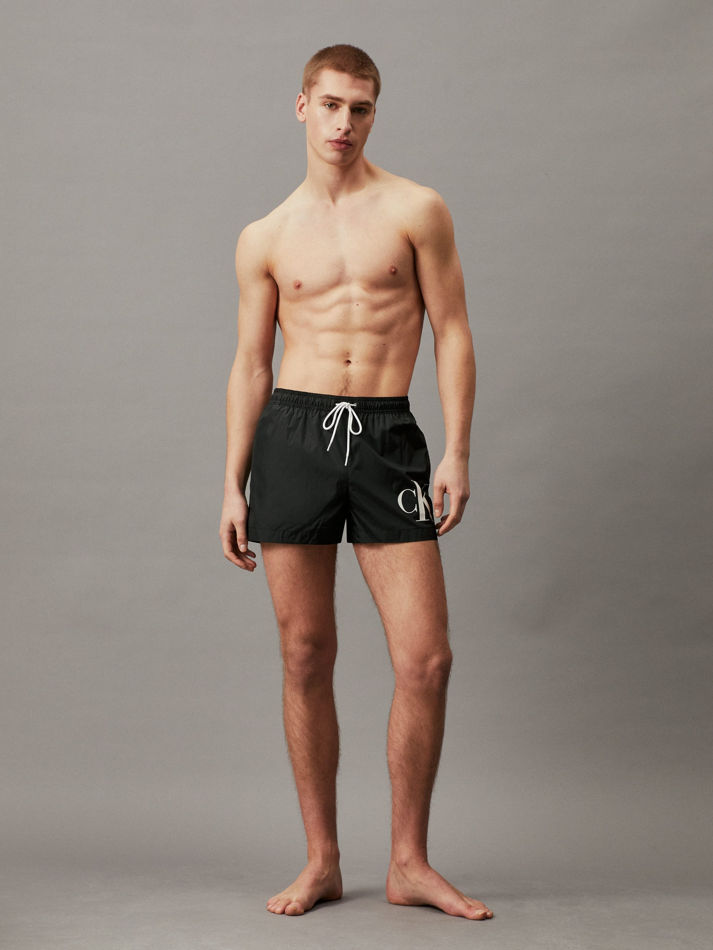 Calvin Klein Swimwear Zwemshort SHORT DRAWSTRING met contrastkleurig logo
