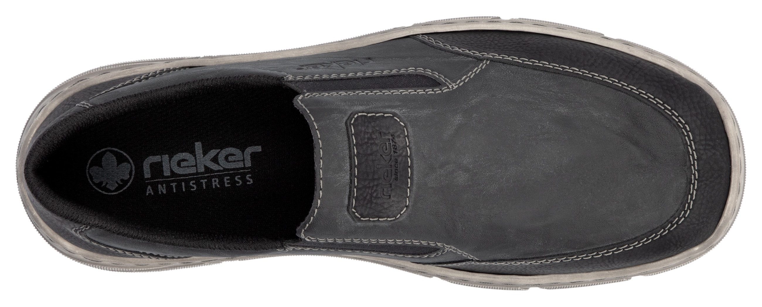 Rieker Instappers slip-on sneaker, lage schoen, instapschoen met elastiek aan beide zijden