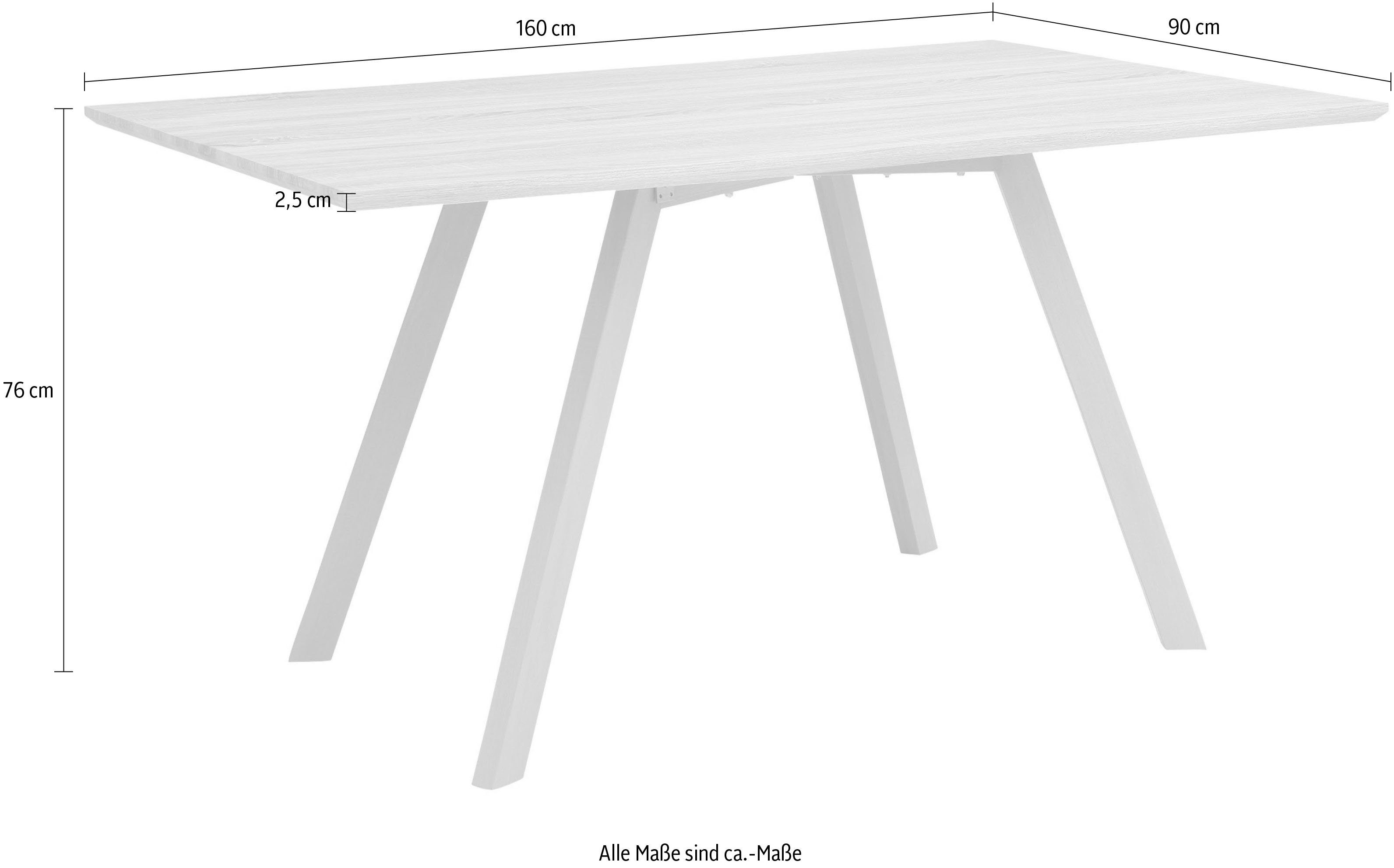 INOSIGN Eettafel Juncus Breedte 160 cm