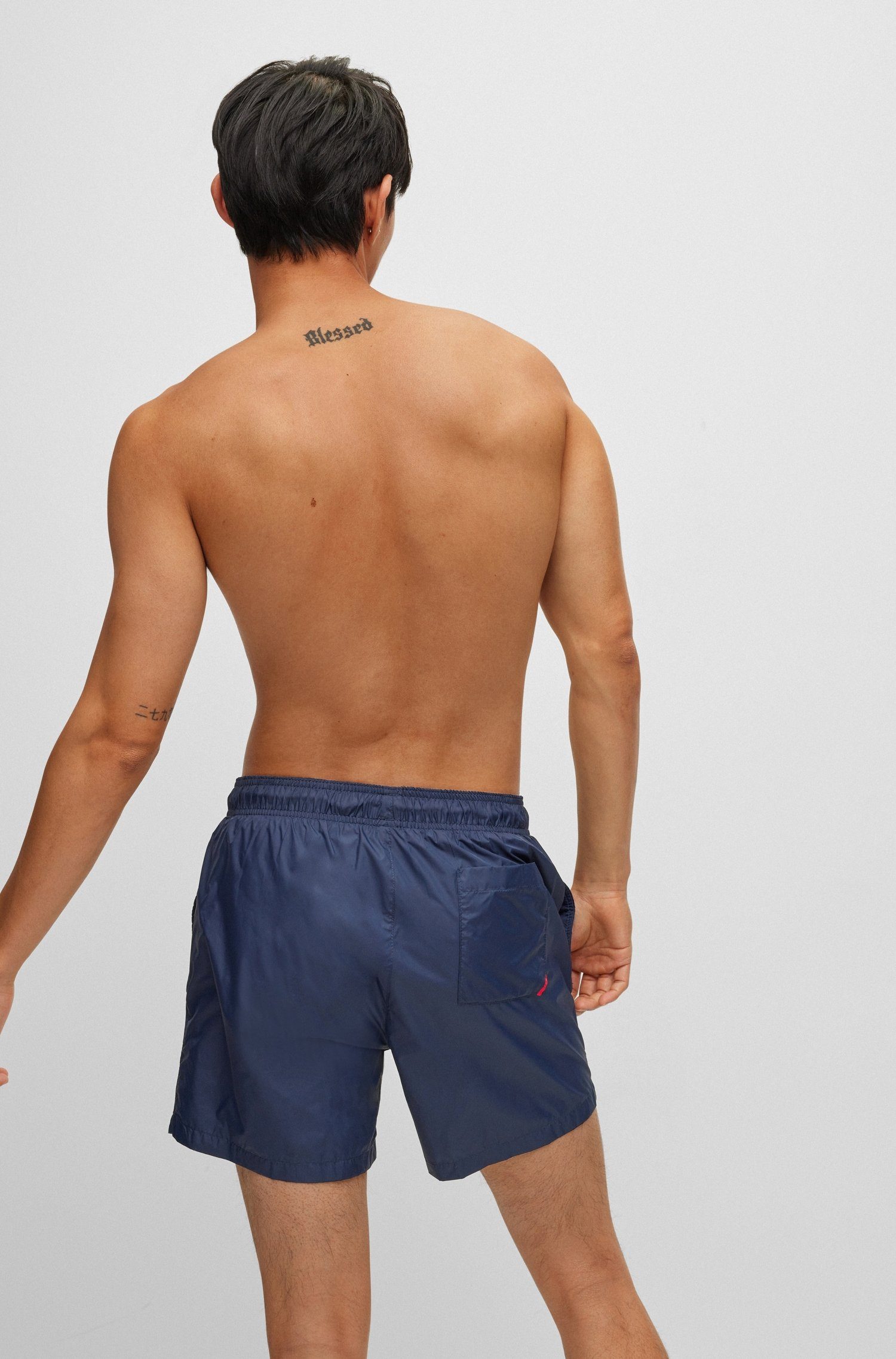 HUGO underwear Zwembroek Haïti met merknaam op het koord