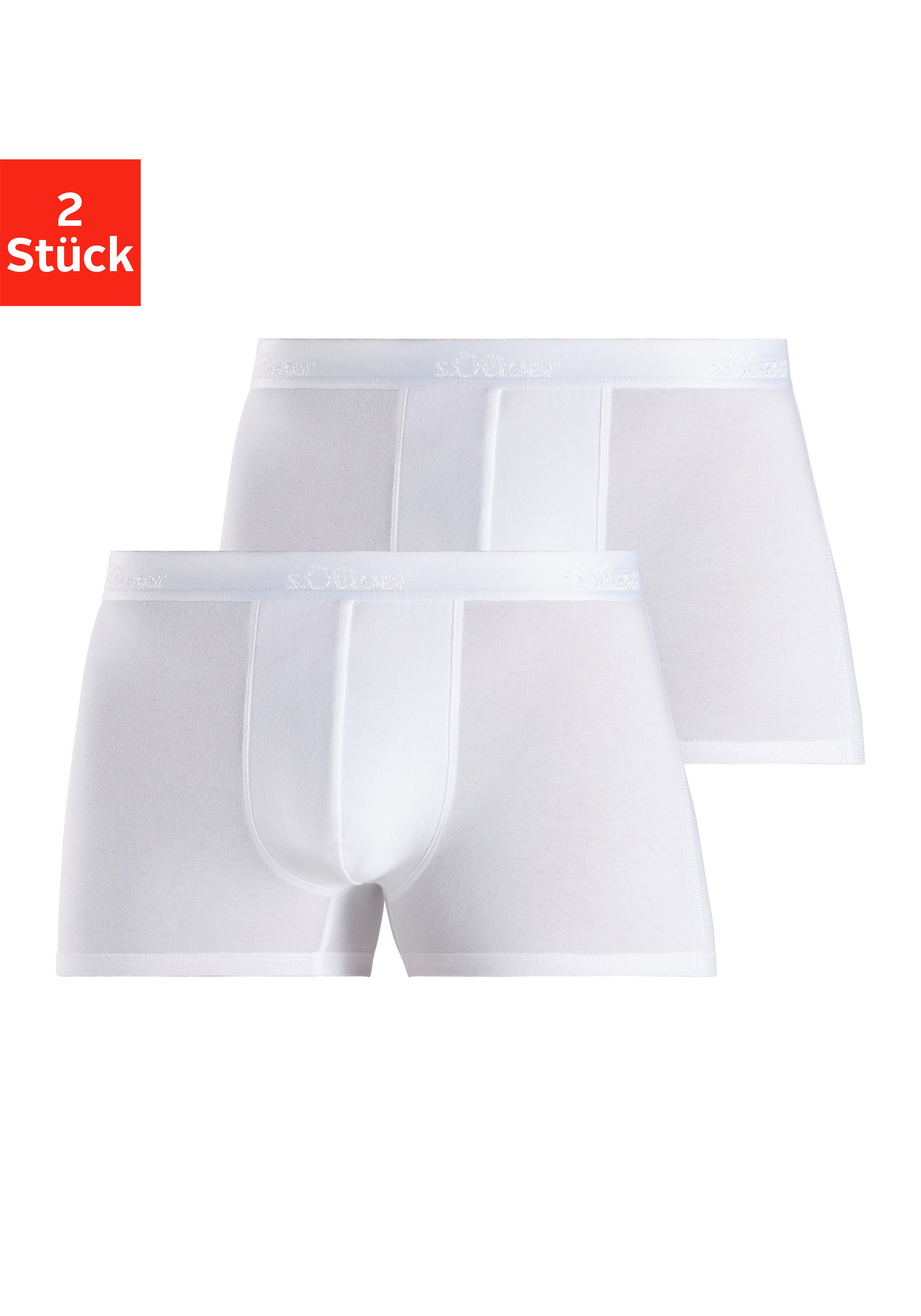 s.Oliver RED LABEL Beachwear Boxershort voor heren (set, 2 stuks) heren boxershorts maat L wit
