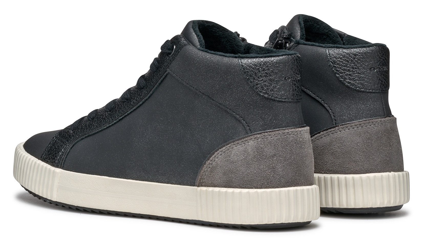 Geox Sneakers D BLOMIEE G high top sneaker veterschoenen winterlaarzen met verwarmende voering