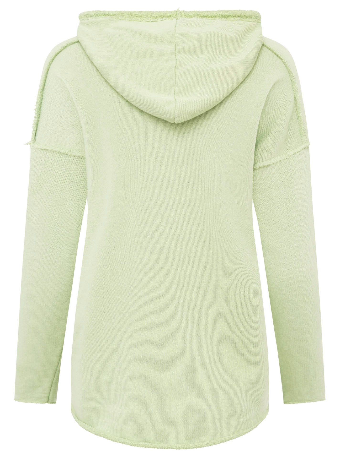 Zwillingsherz Hoodie "Love Yourself" met capuchon en flockprint in frisse kleuren