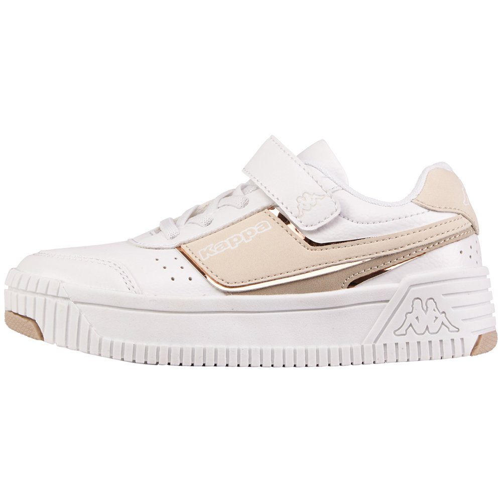 Kappa Sneakers - met elastische veters en klittenbandsluiting meisjes schoenen maat 28 EU wit