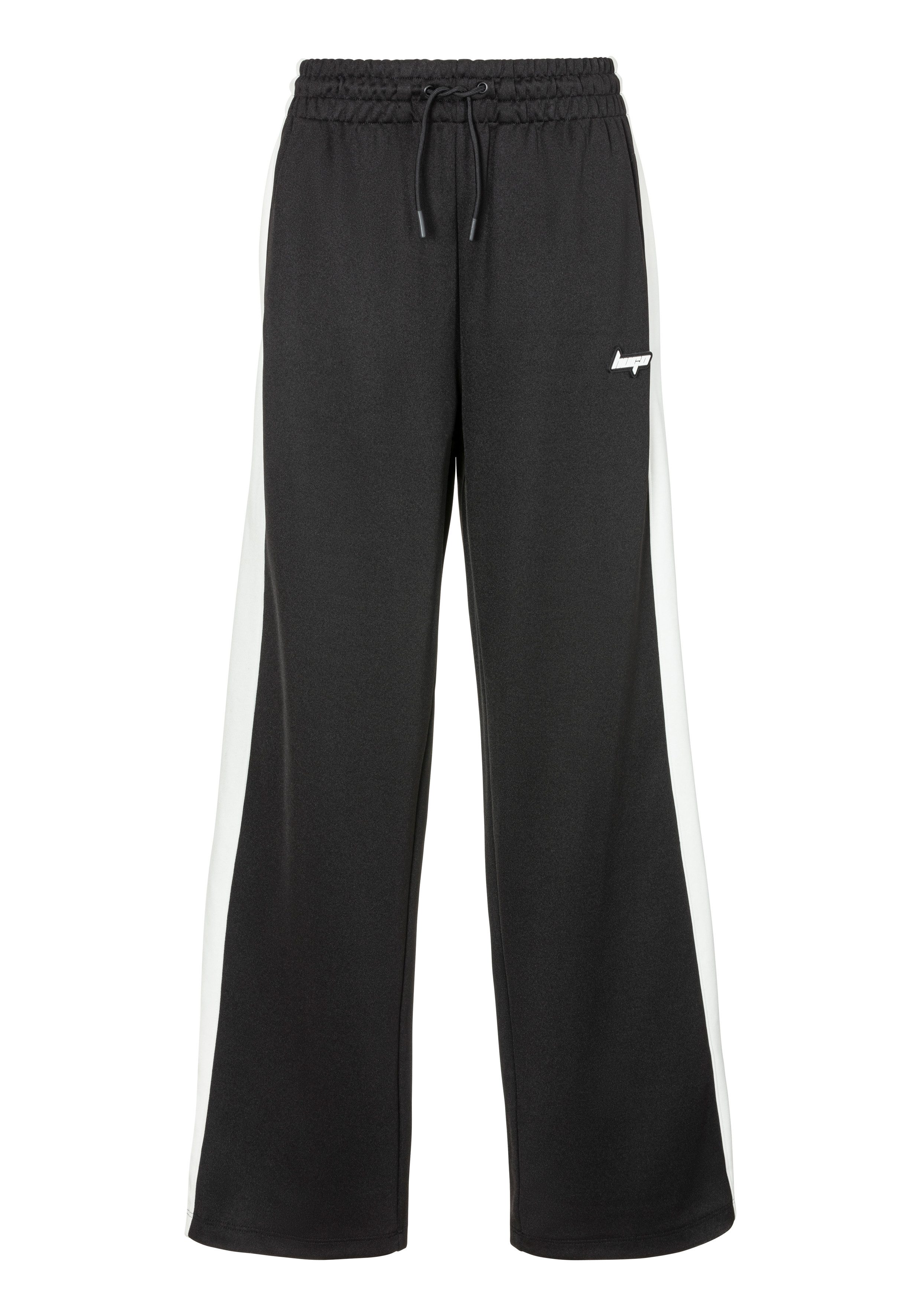 HUGO Blue Geweven broek Nelarina in retro color blocking