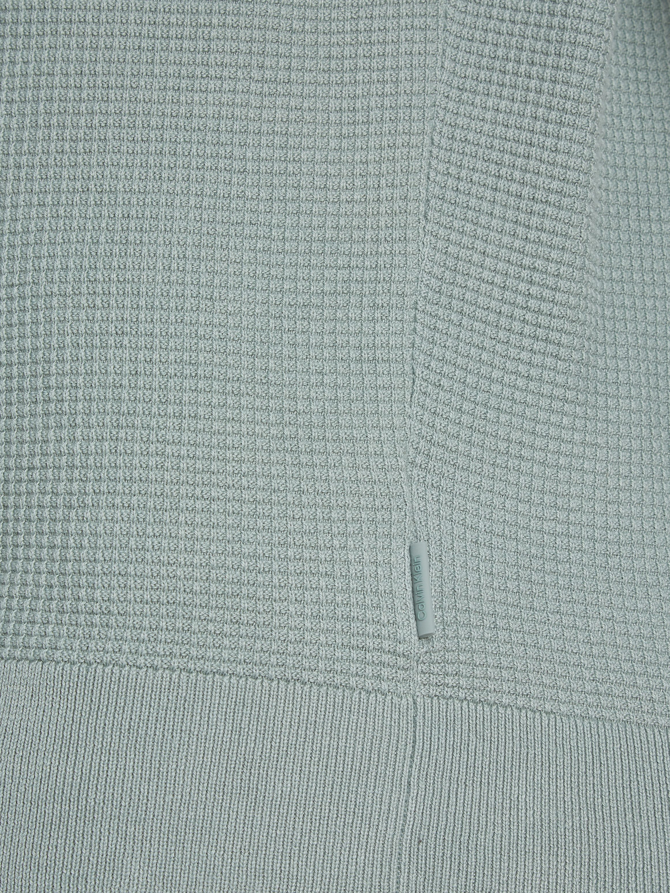 Calvin Klein Trui met ronde hals WAFFLE STRUCTURE SWEATER