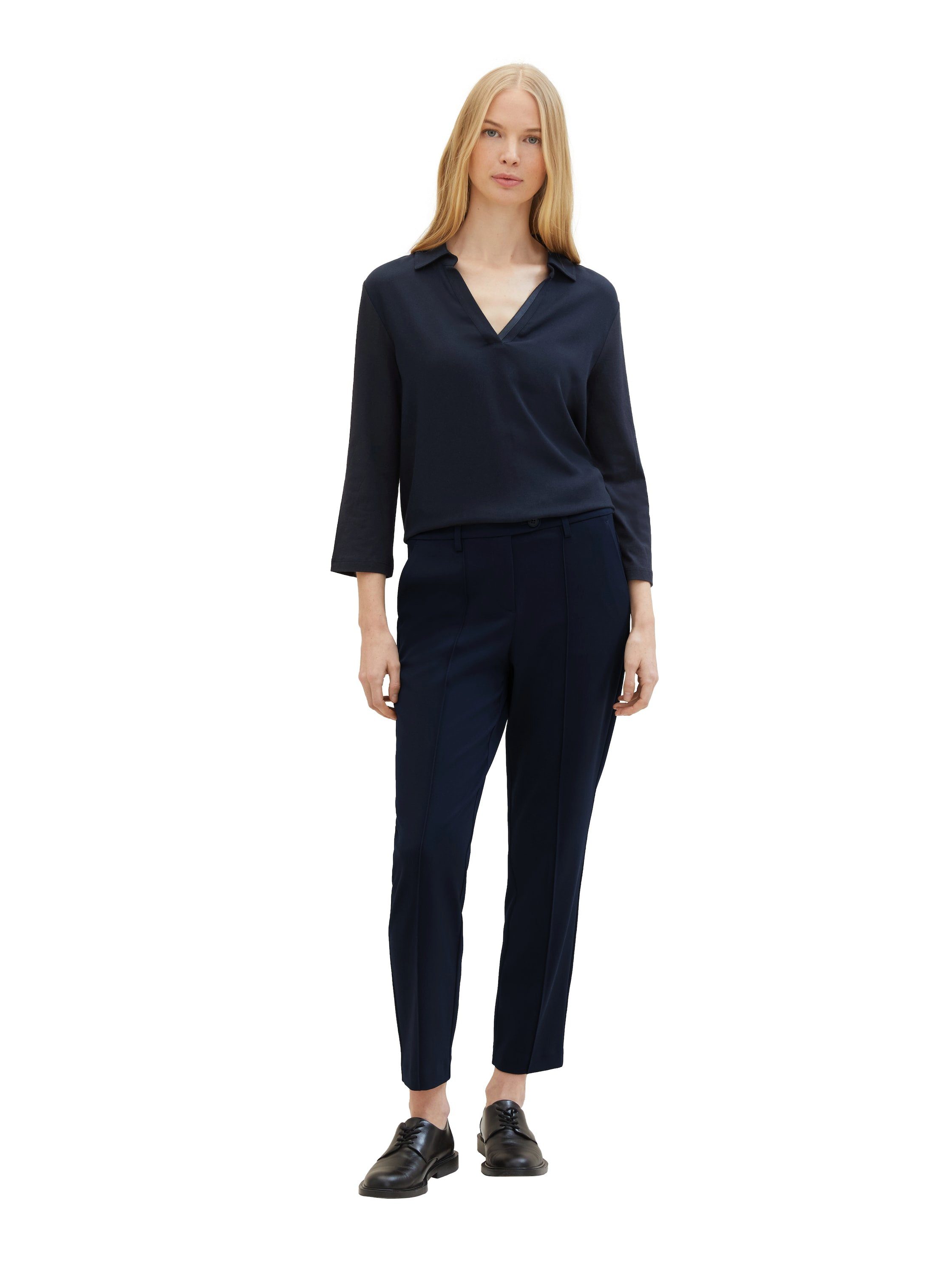 Tom Tailor Shirt met lange mouwen met een polokraag