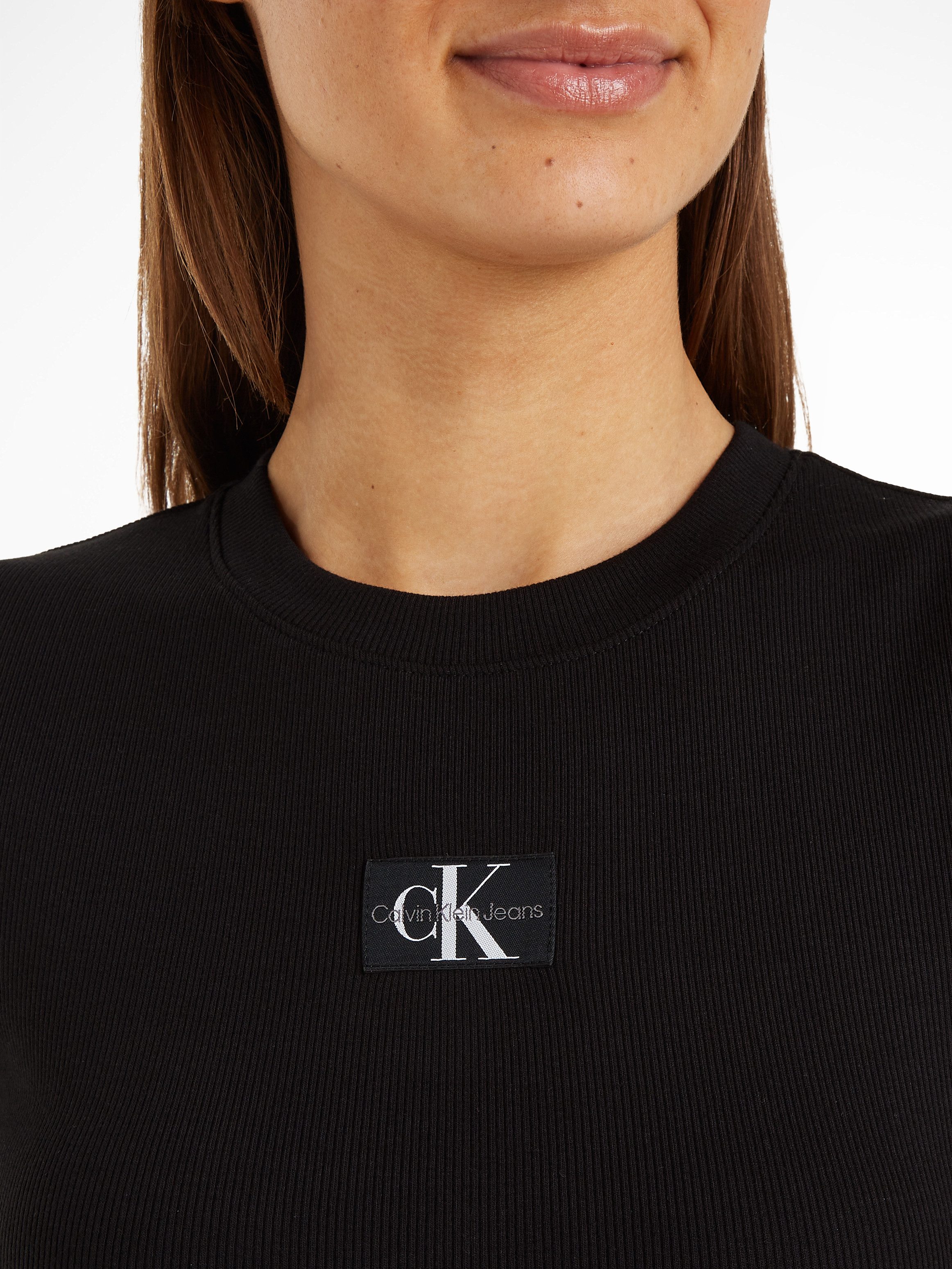 Calvin Klein T-shirt WOVEN LABEL RIB BABY TEE