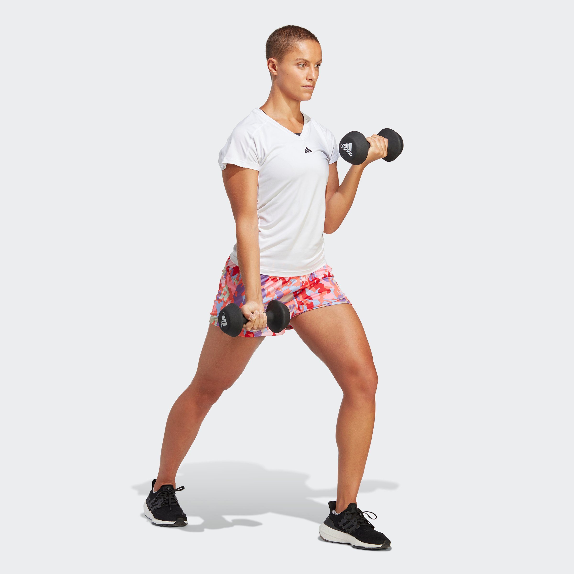 adidas Performance T-shirt TR-ES MIN T Trainingsshirt, vochtabsorberend met V-hals