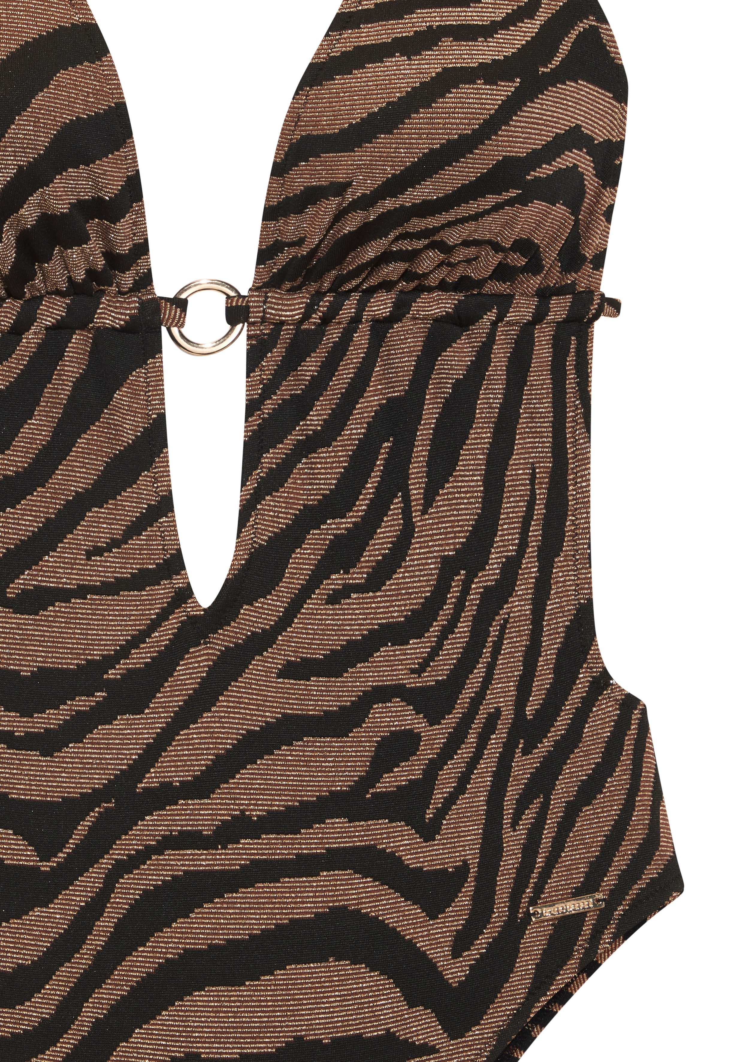 Bruno Banani Monokini in tweekleurige animal-look