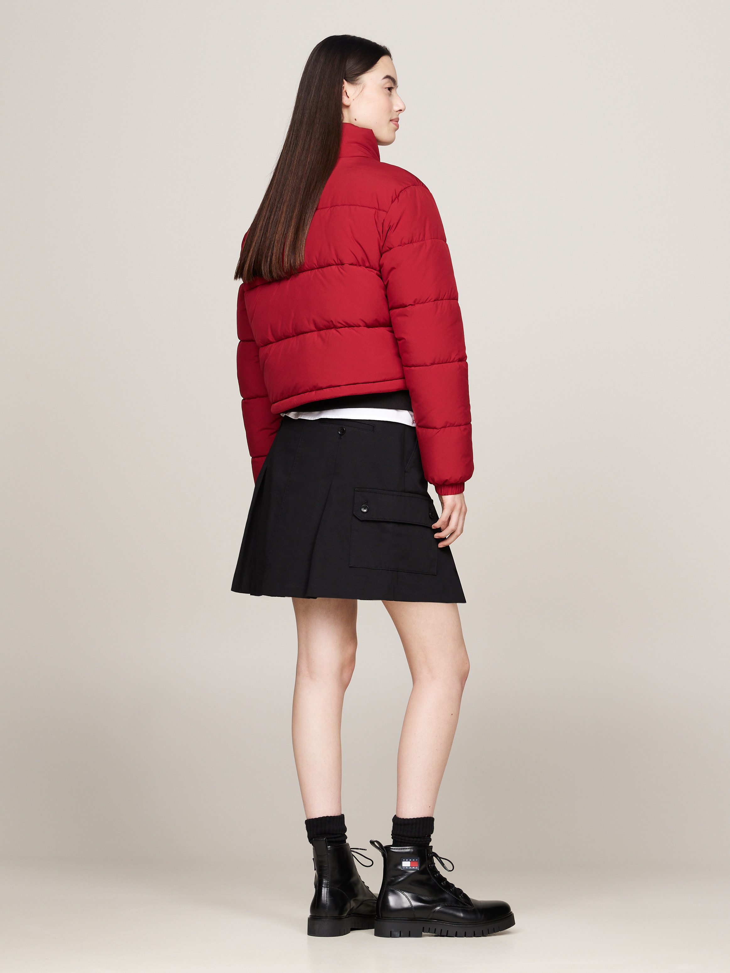 TOMMY JEANS Gewatteerde jas met geborduurd logo