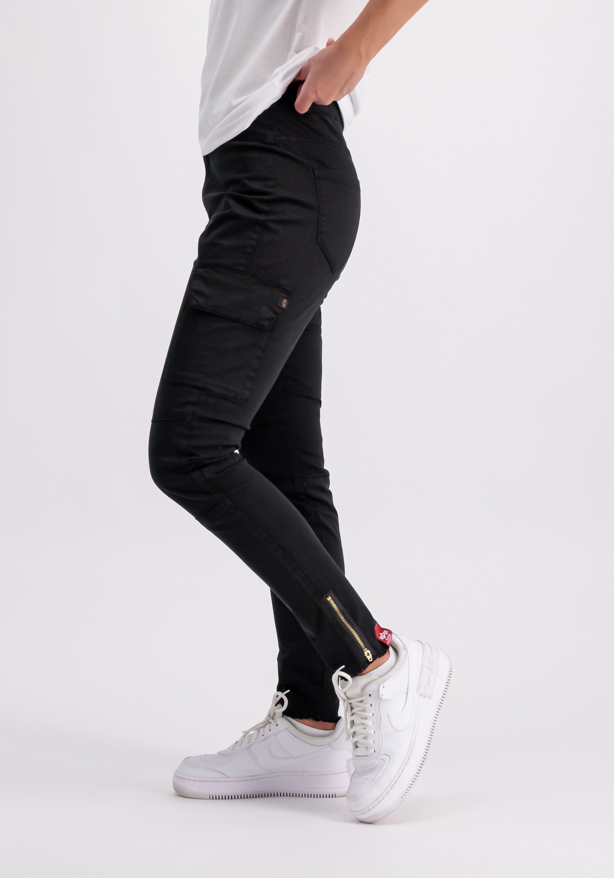 Alpha Industries Cargobroek Alpha Industries Women - Pants Cargo Zip Pant Women