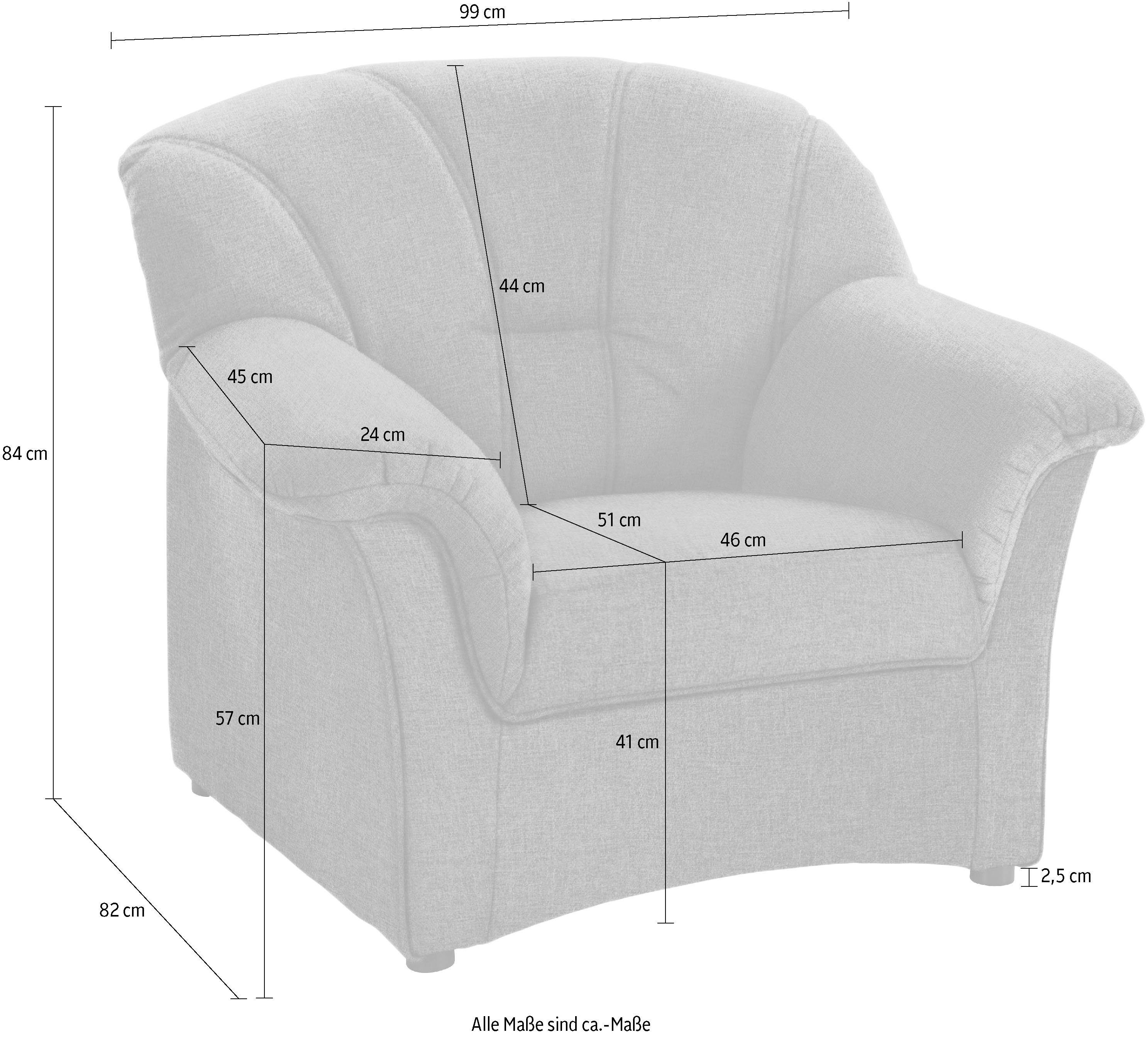 DOMO collection Fauteuil Papenburg in vele kleuren