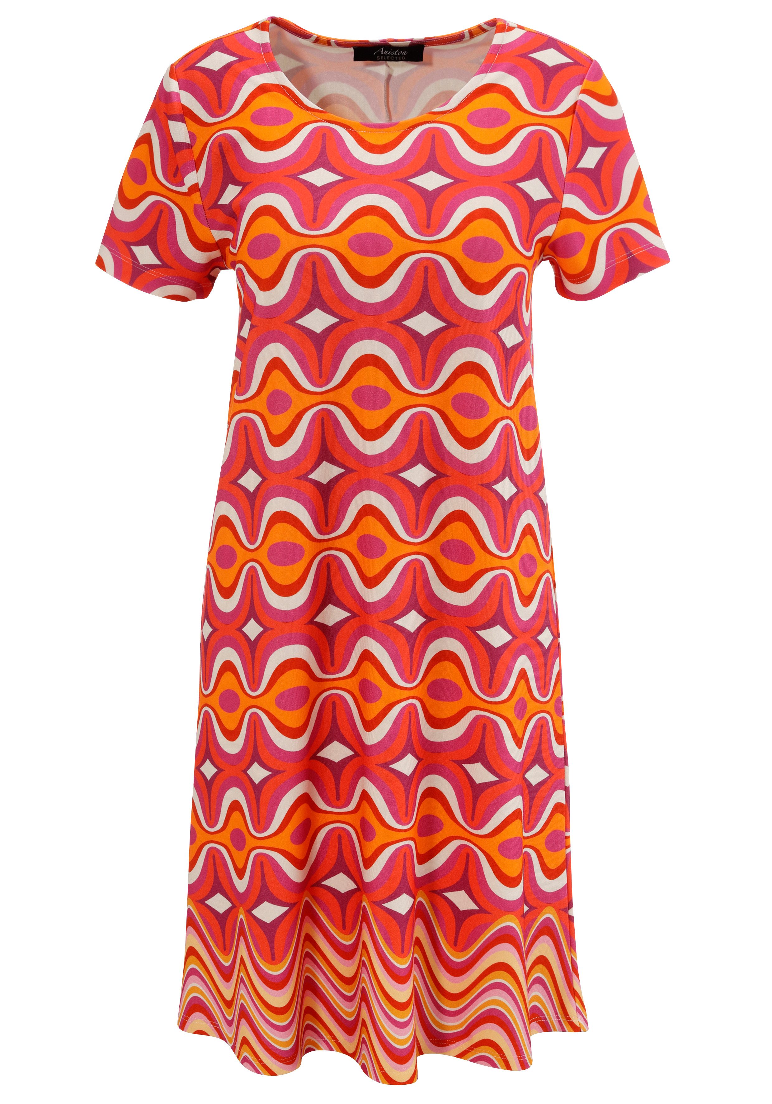Aniston SELECTED Jerseyjurk in lichte a-lijn vorm - nieuwe collectie