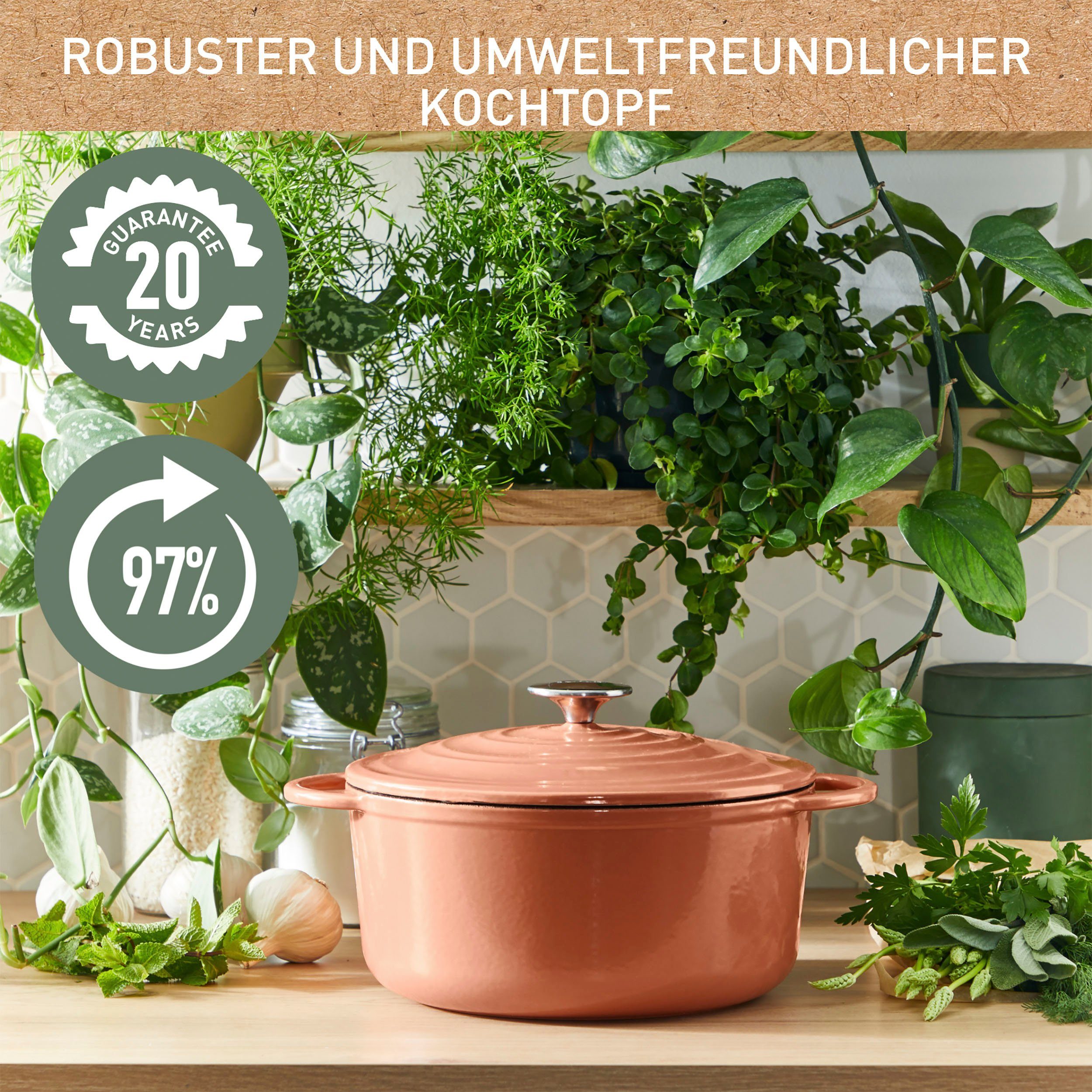 Tefal Kookpan LOV milieuvriendelijk, onschadelijke pigmenten, langzaam garen, ø 25 cm, inductie (1-delig)