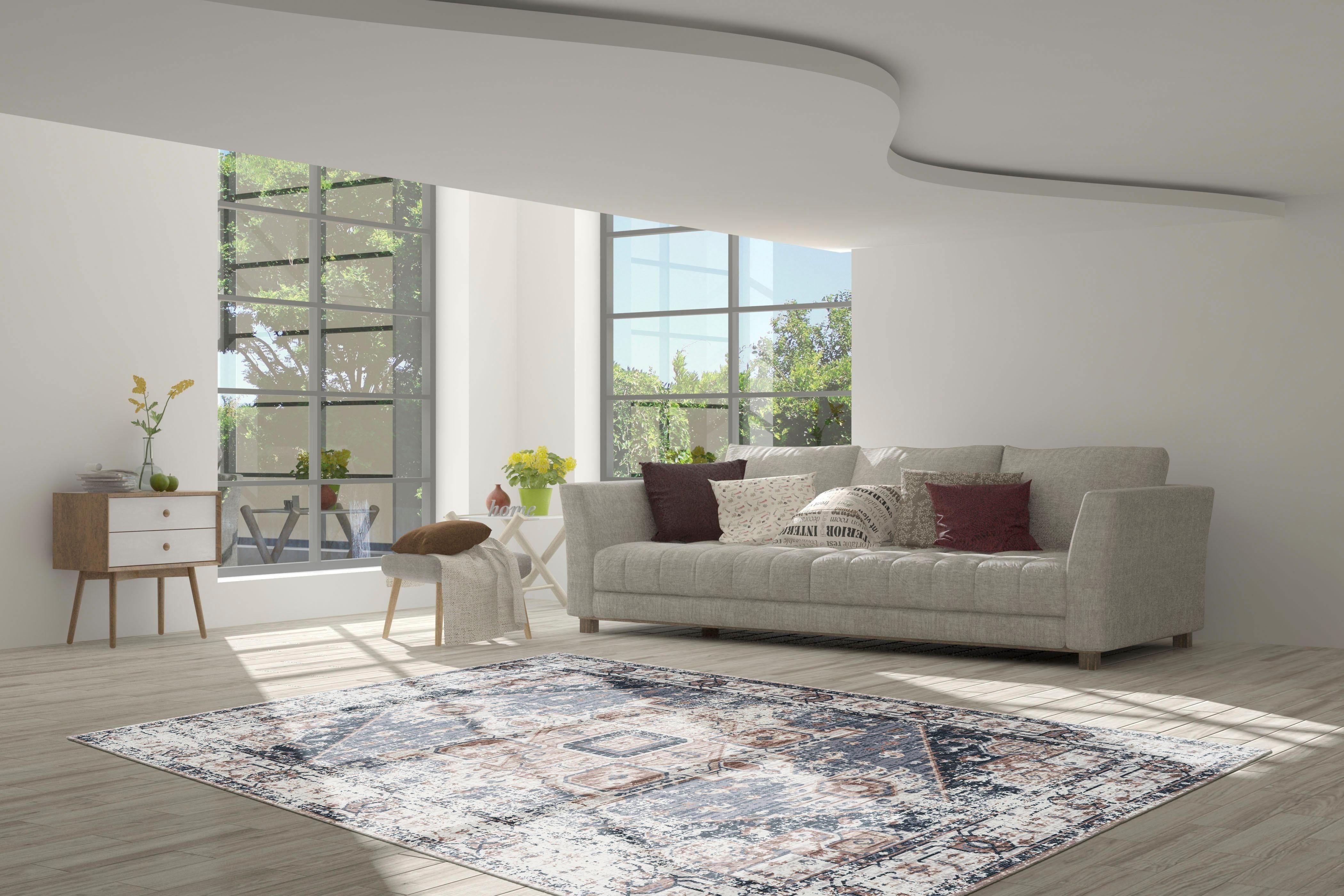 calo-deluxe Vloerkleed Emin 500 puur katoen, woonkamer