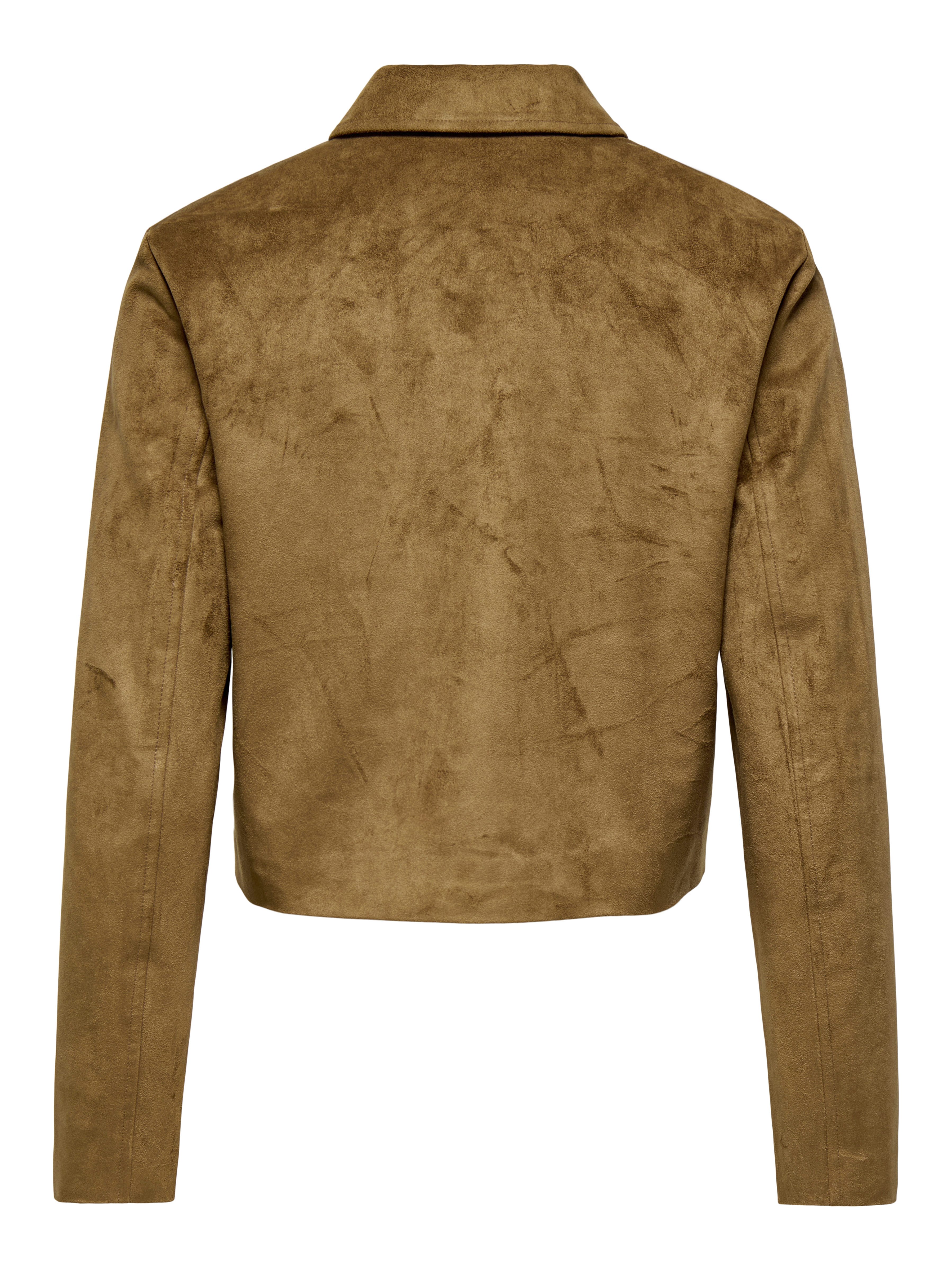 Only Kort jack ONLTULIP FAUX SUEDE ZIP JACKET OTW