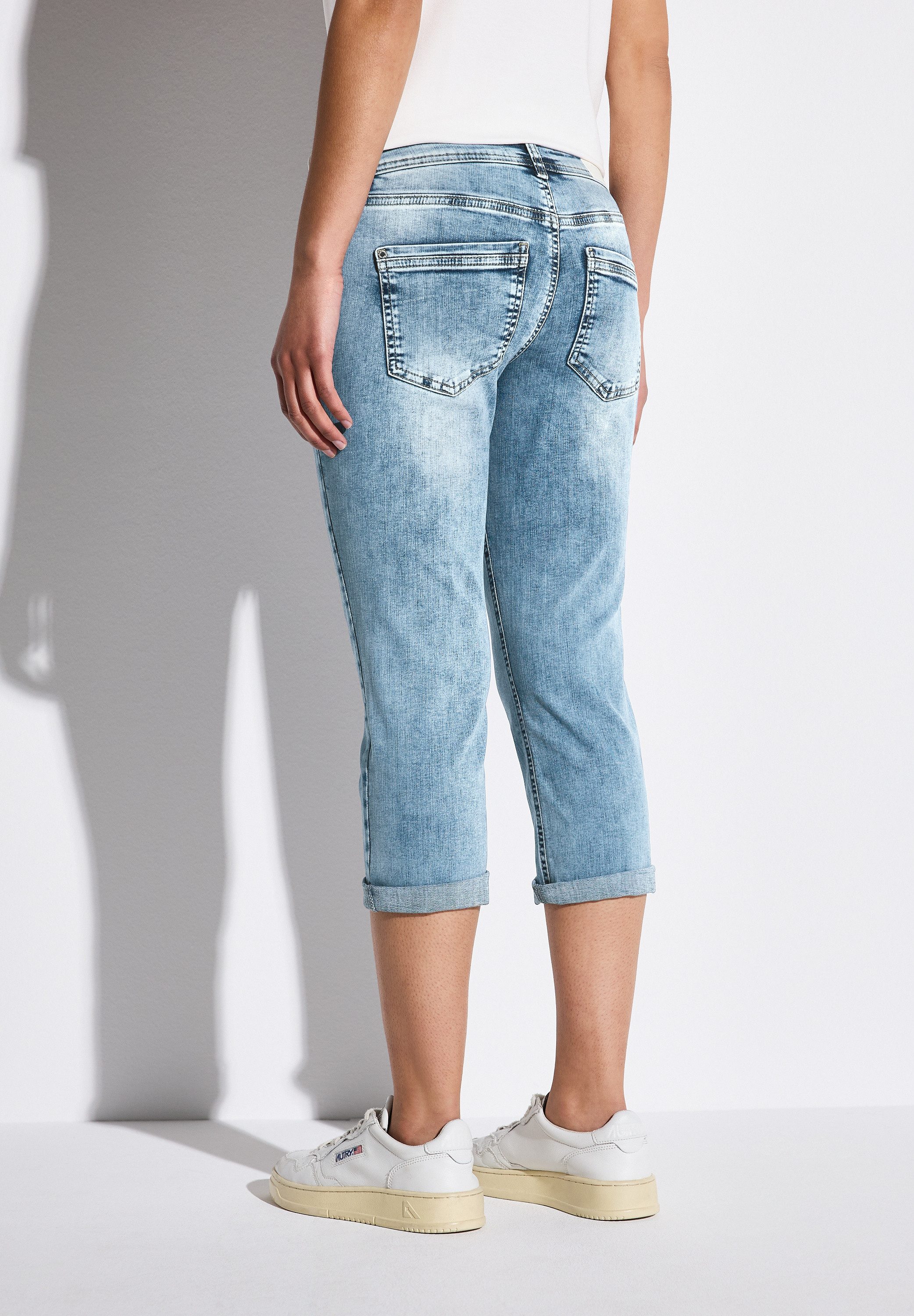 STREET ONE 3/4 jeans Style Crissi met glitterdetail