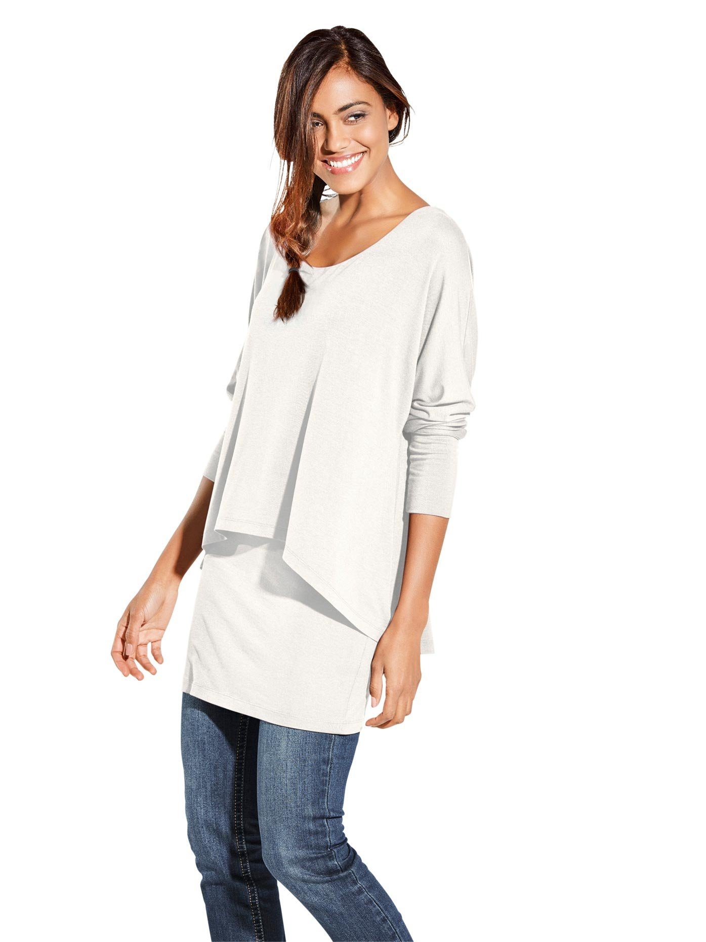 heine Shirt met ronde hals (1-delig)