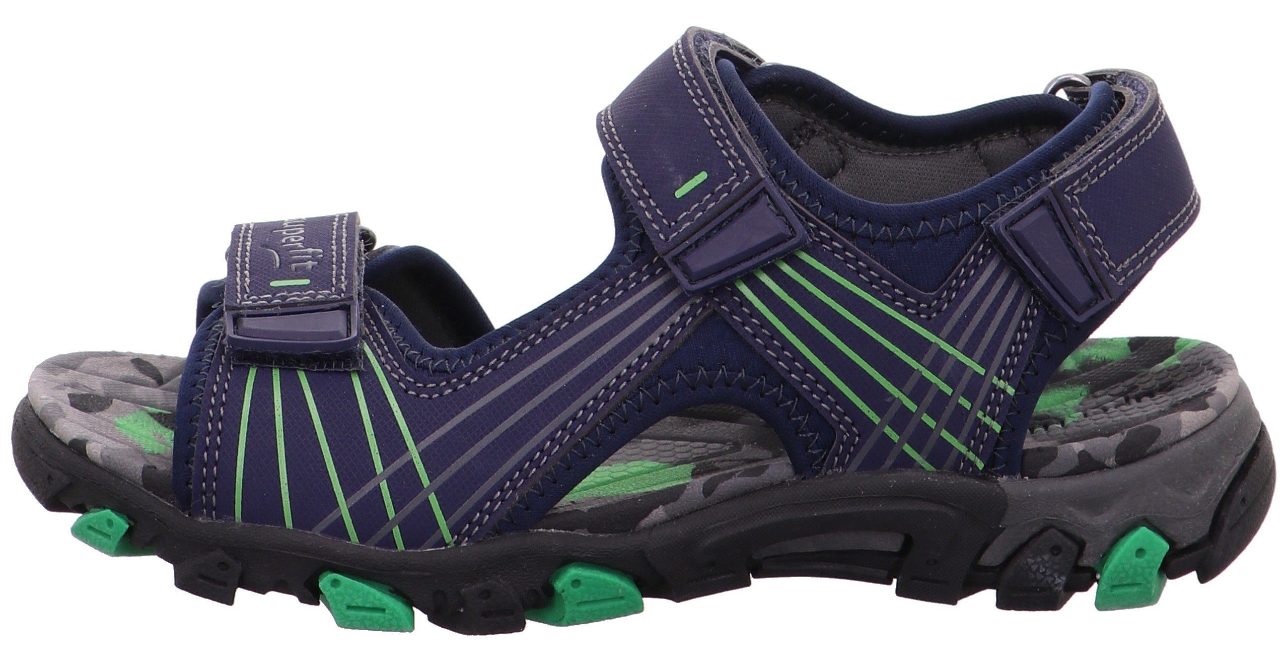 Superfit Sandalen OCEAN KOMBI HENRY , zomerschoen, klittenbandschoen, outdoorschoen, met 3 klittenbandsluitingen