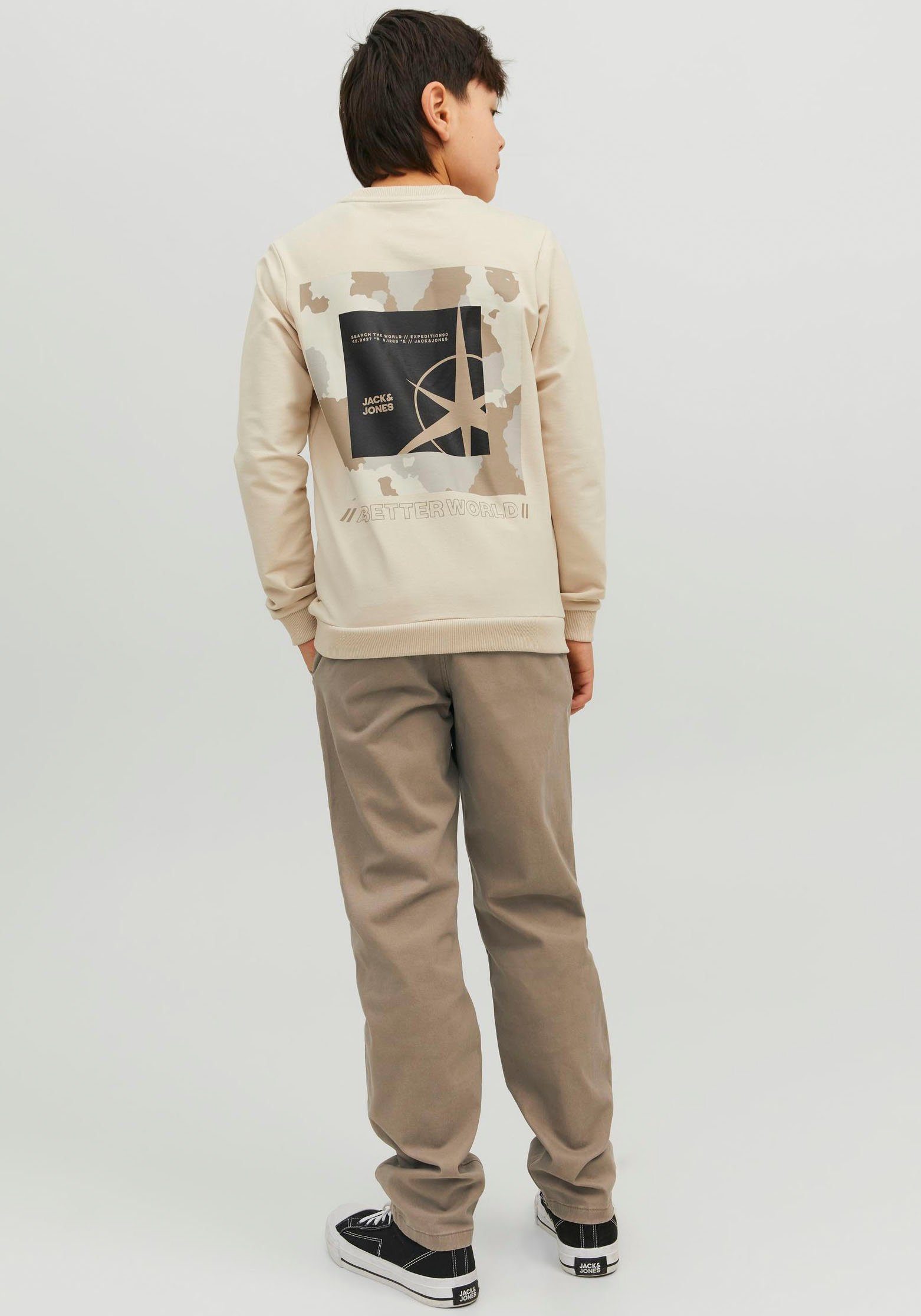 Jack & Jones Junior Chino JPSTMARCO comfortabel, combineerbaar, middelhoge taille