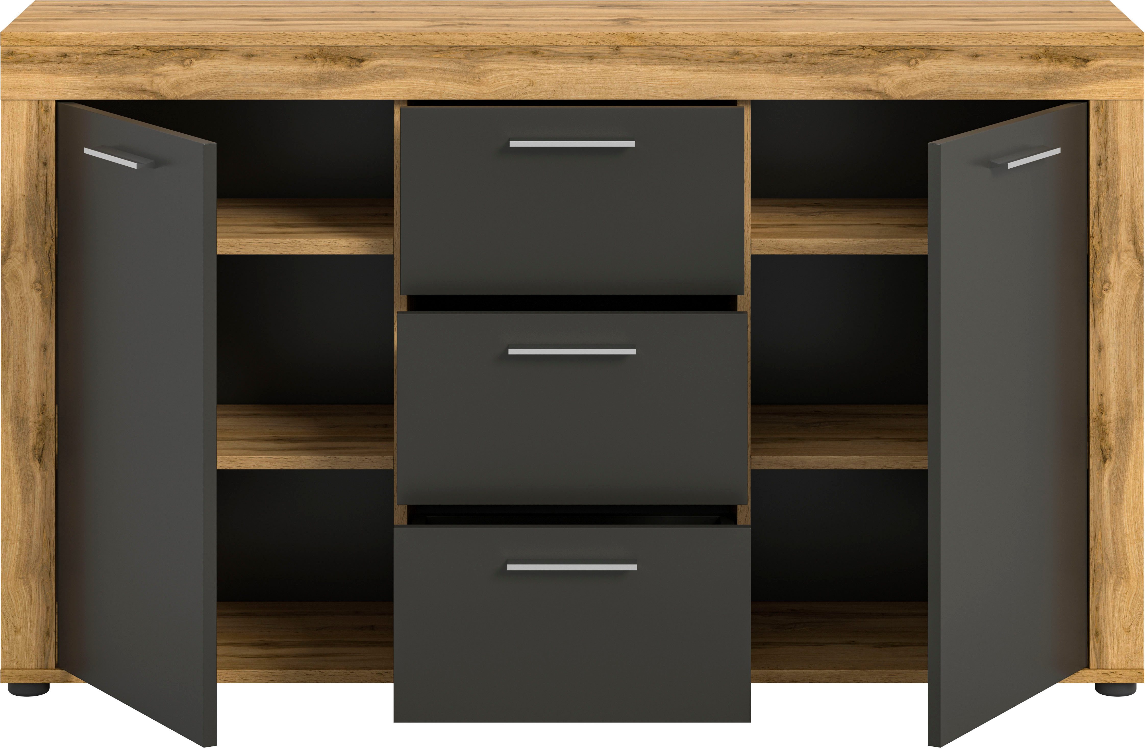 INOSIGN Dressoir Aosta, breedte 125 cm, in verschillende kleuruitvoeringen
