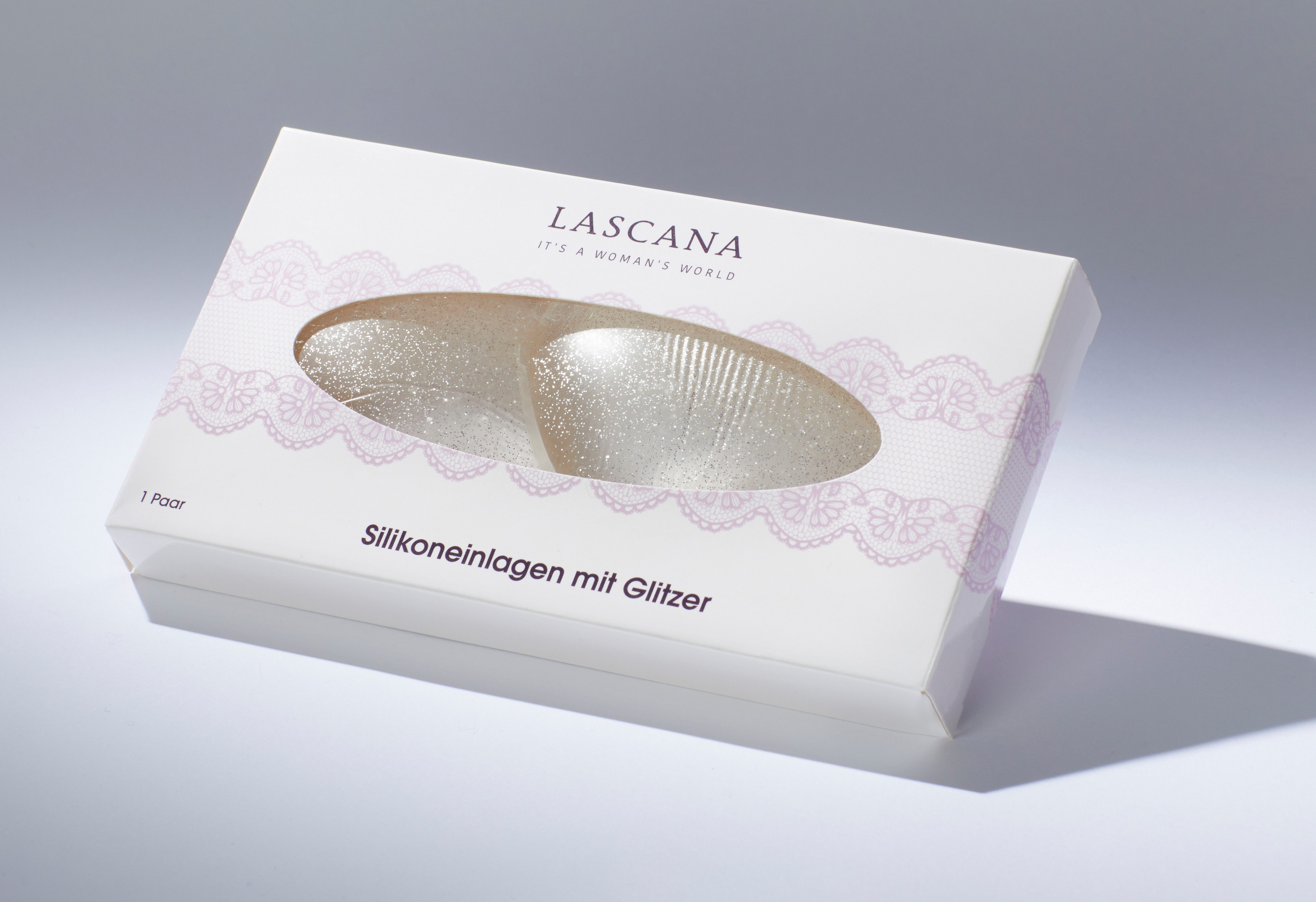 Lascana Bh-inlay's transparant met lichte glitter