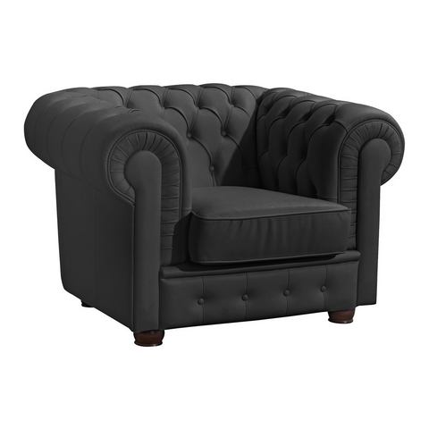 Max Winzer® Chesterfield-fauteuil WINDSOR met elegante knoopstiksels