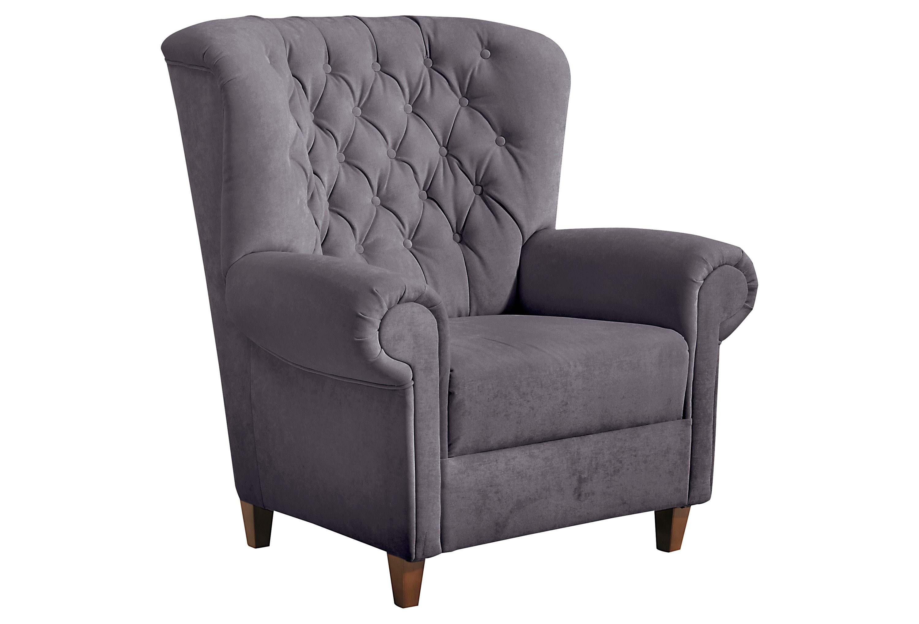Max Winzer® Chesterfield-fauteuil VICTORIA met elegante knoopstiksels