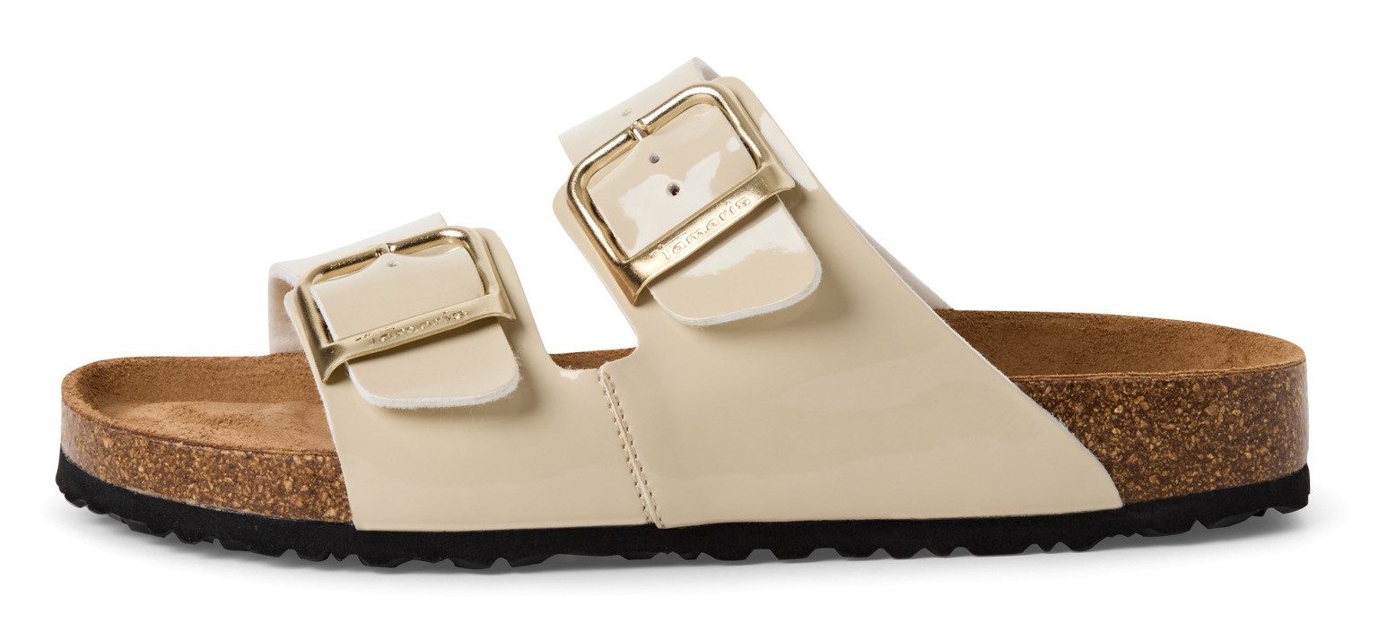 Tamaris Slippers zomerschoen, slippers met gepolsterde binnenzool