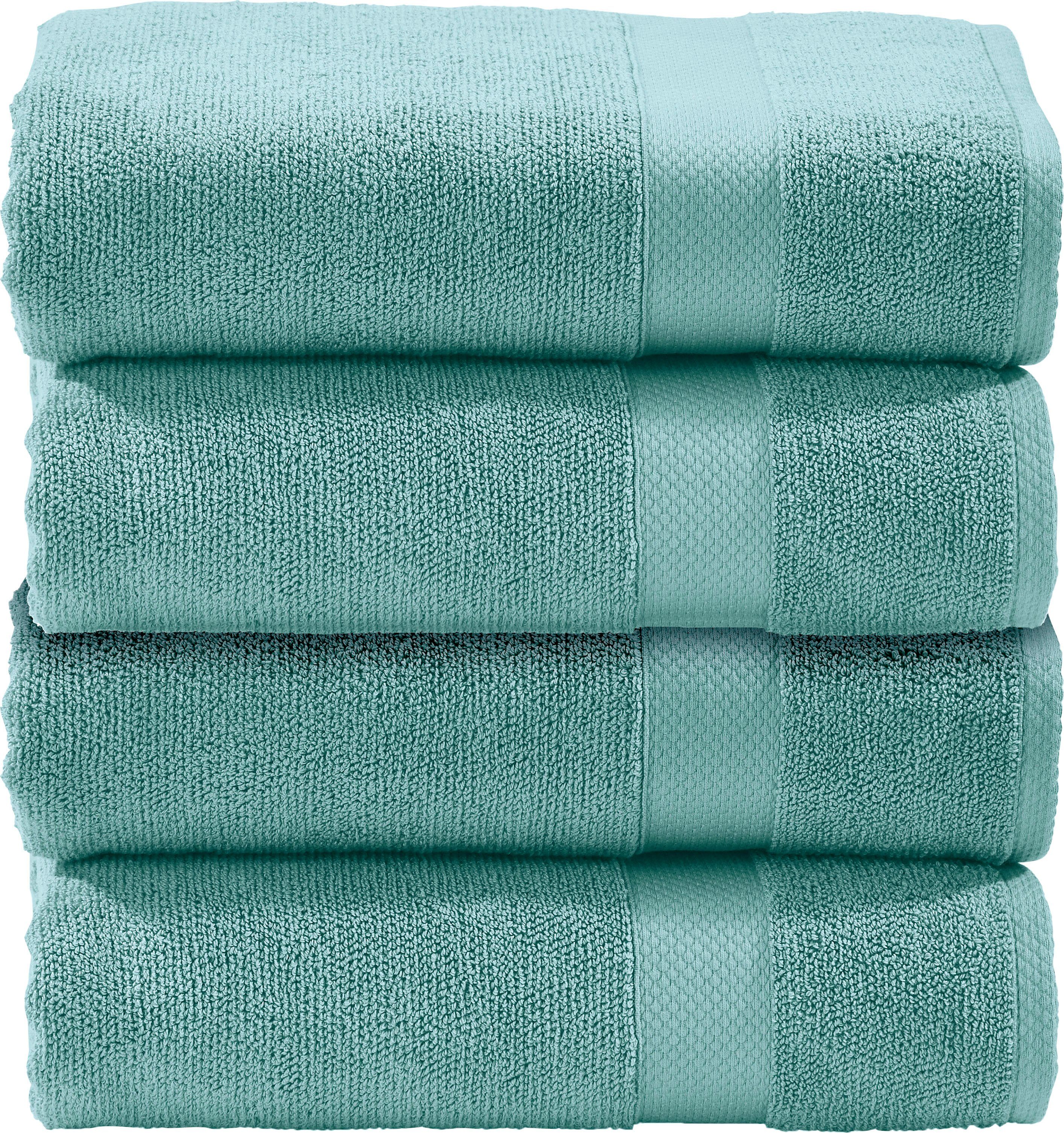 done.® Handdoekenset Deluxe als set, hotelkwaliteit van hoogwaardige gedraaide badstof (set)