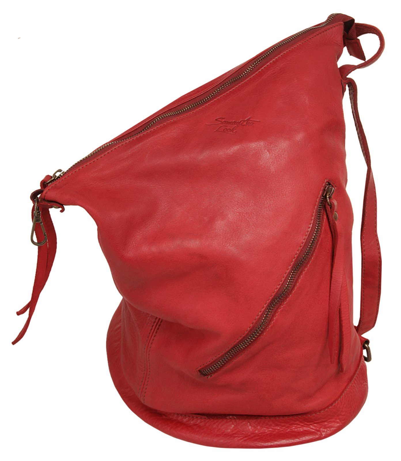 Samantha Look Rugzak echt leer, made in italy