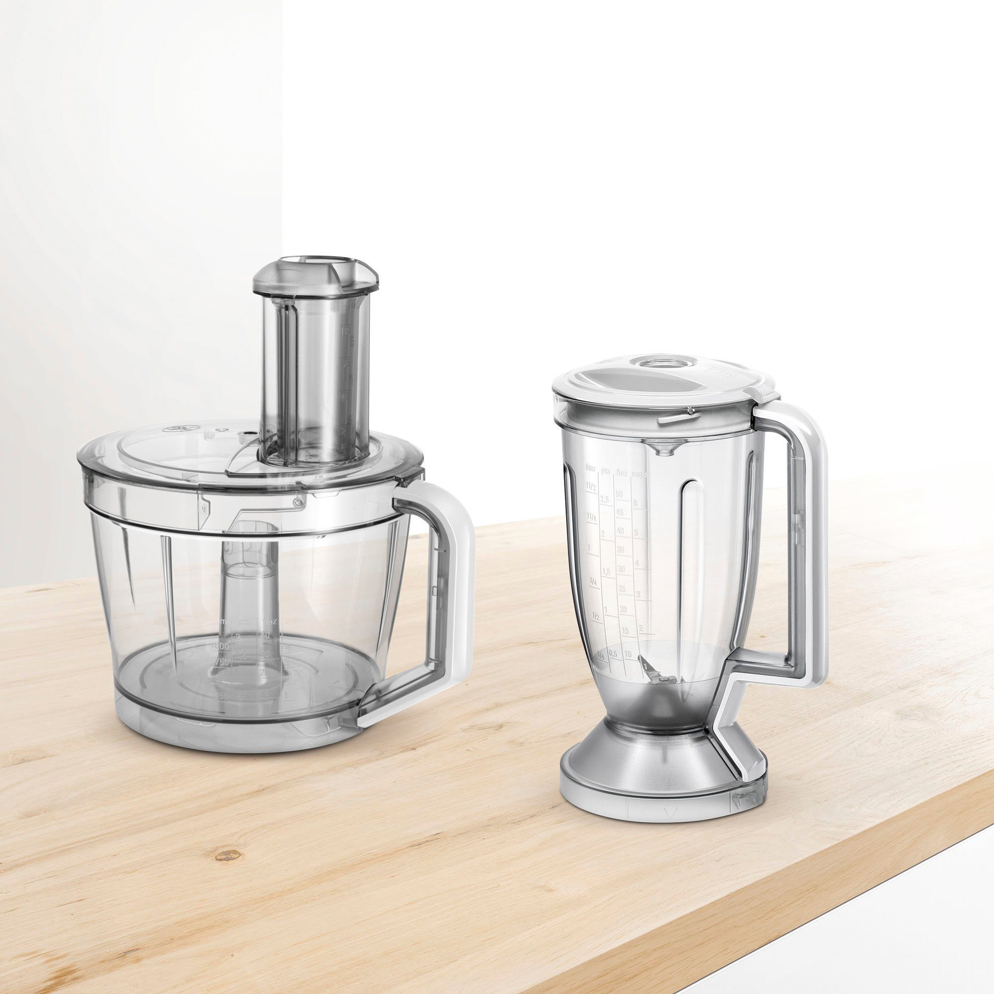 BOSCH Compacte keukenmachine Multitalent 8 MC812S814 3,9l kom, 1,5 l mixopzet, roergarde, universeel mes, 3 schijven