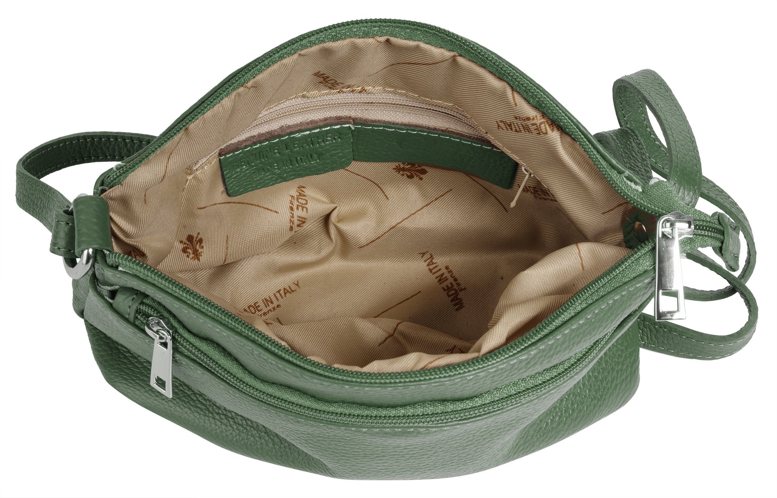 Cluty Schoudertas echt leer, made in italy