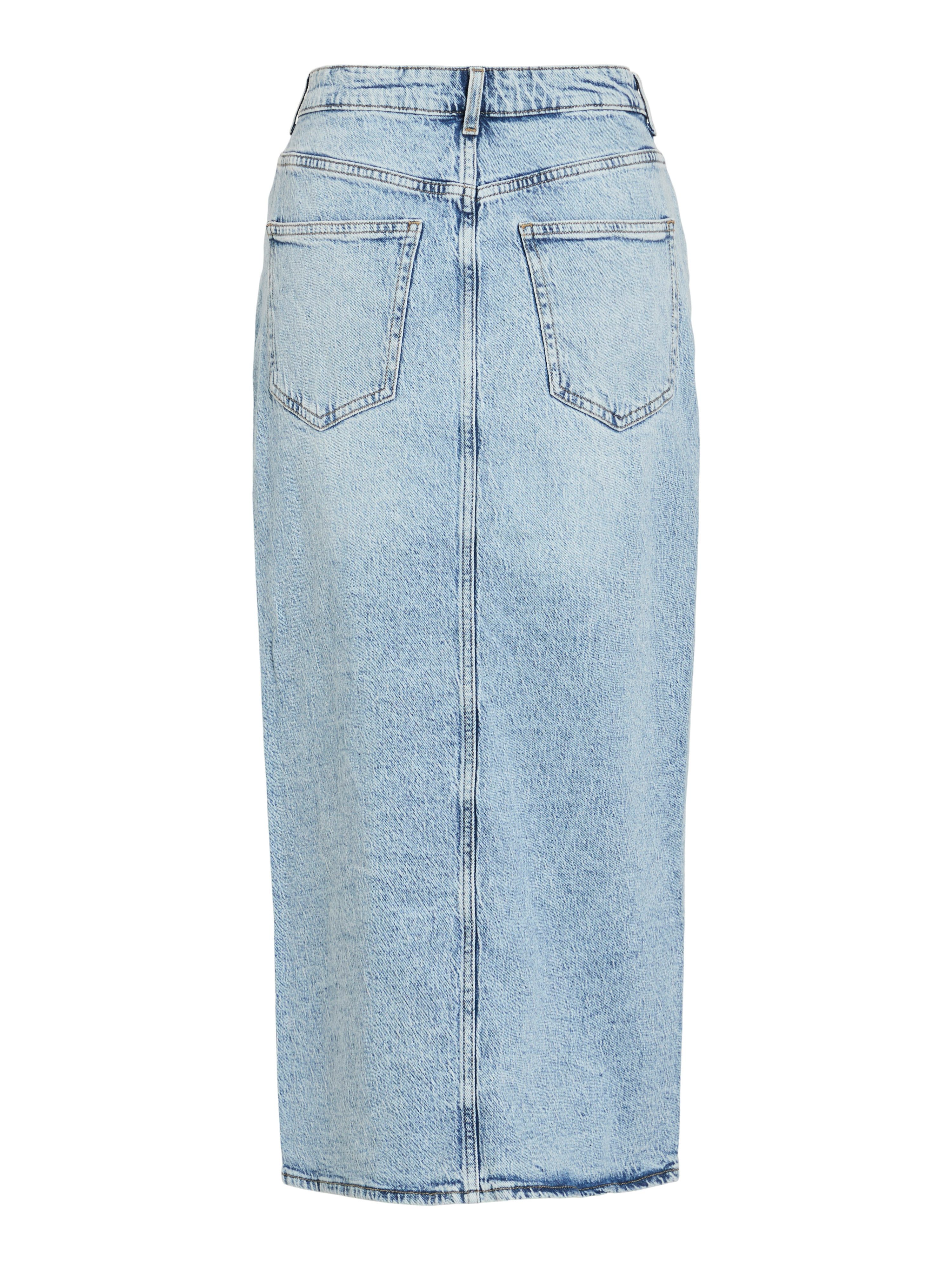 Vila Jeans rok VIJAF HW MIDI DENIM SKIRT-NOOS