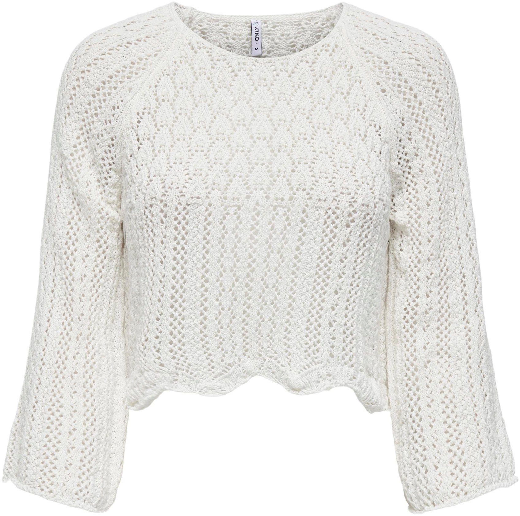 Only Trui met ronde hals ONLNOLA LIFE 3/4 PULLOVER KNT NOOS