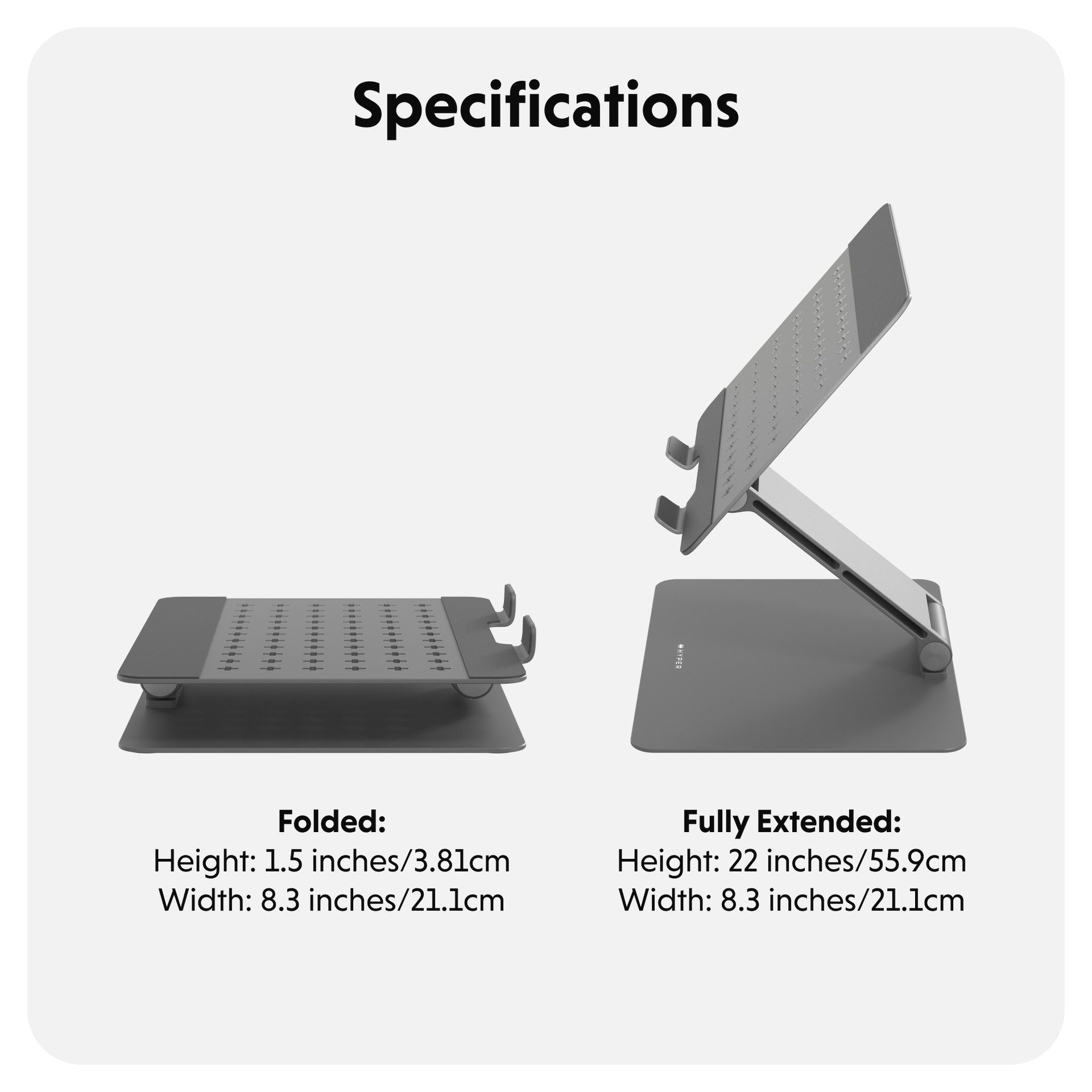 Targus Laptop standaard HyperSpace Flex Laptopstandaard
