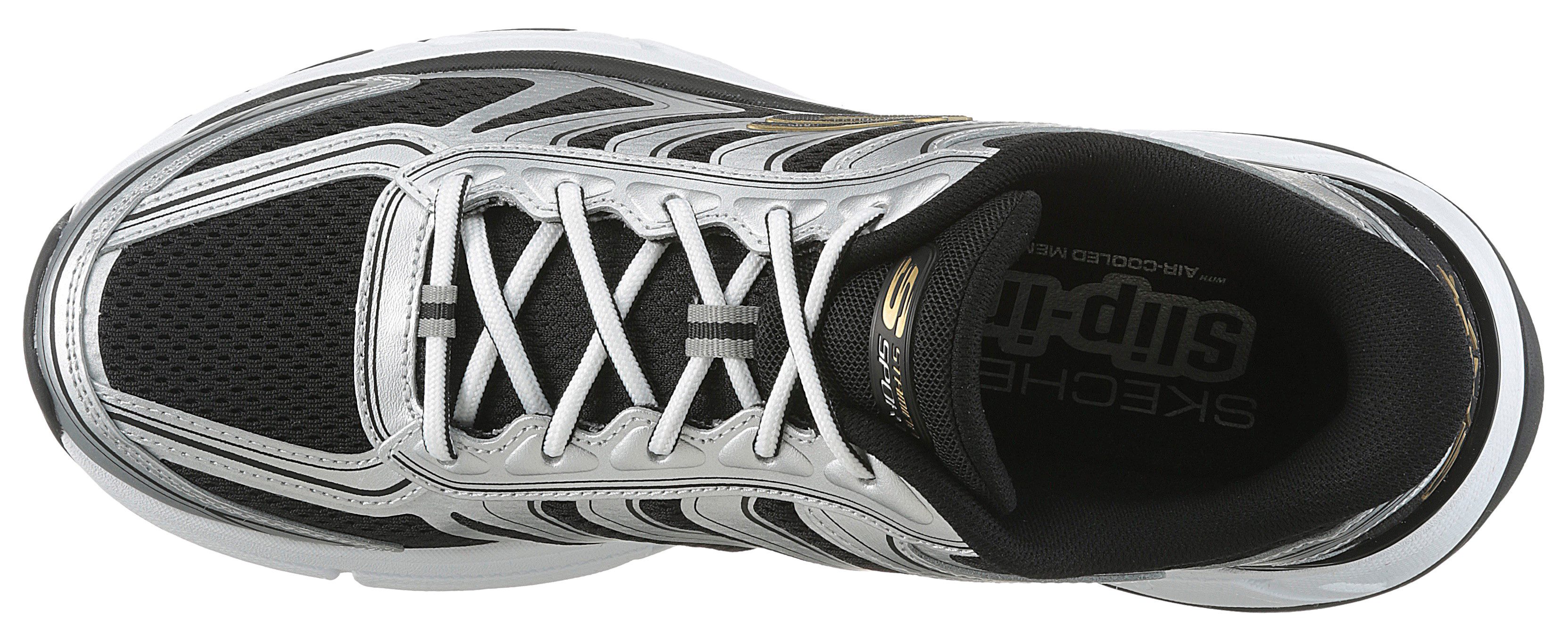 Skechers Slip-on sneakers STAMINA SPORT Retro sneaker, veterschoen met slip-ins