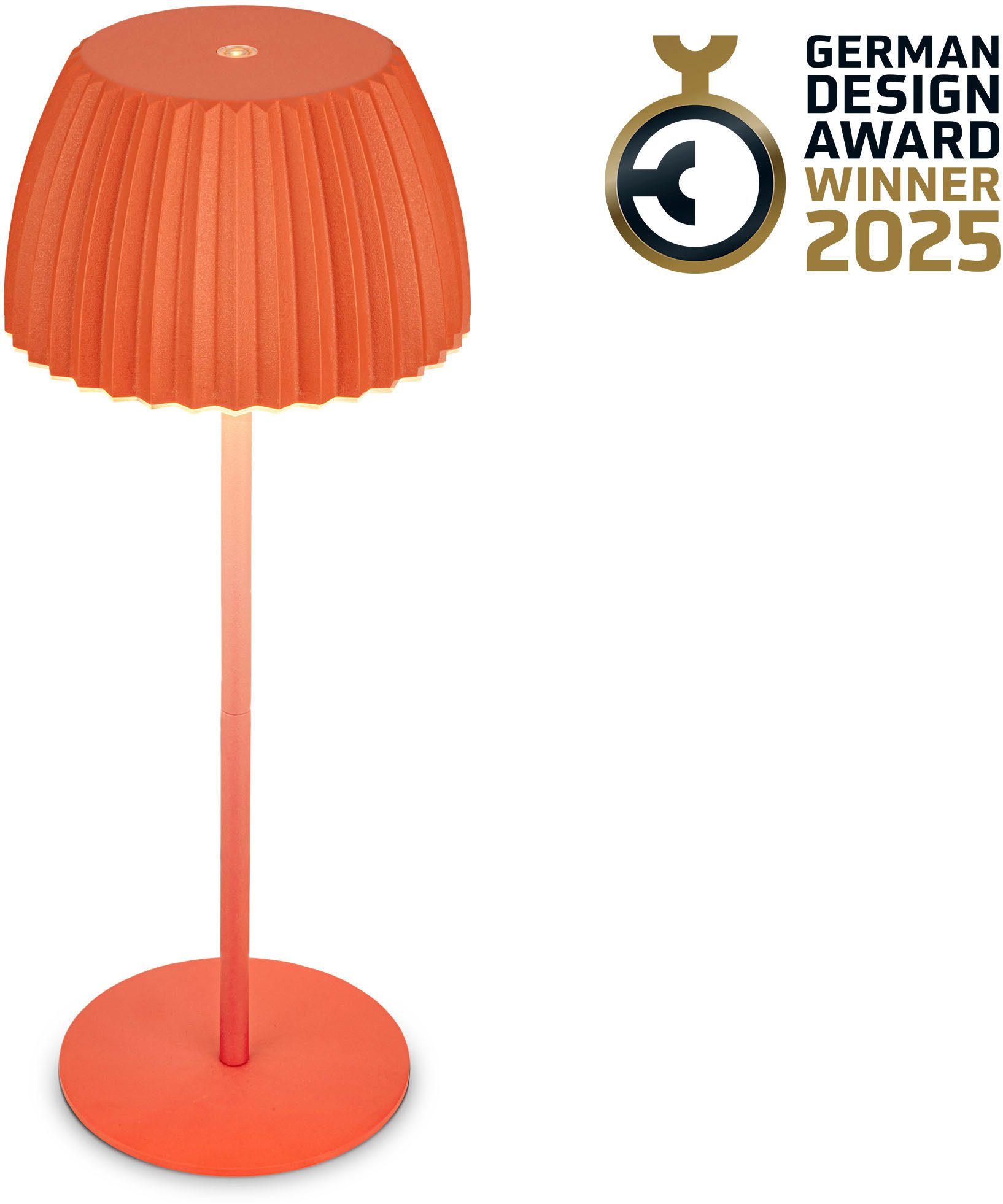Briloner Leuchten Led-tafellamp Akku LED Tischleuchte, orange tafellampen