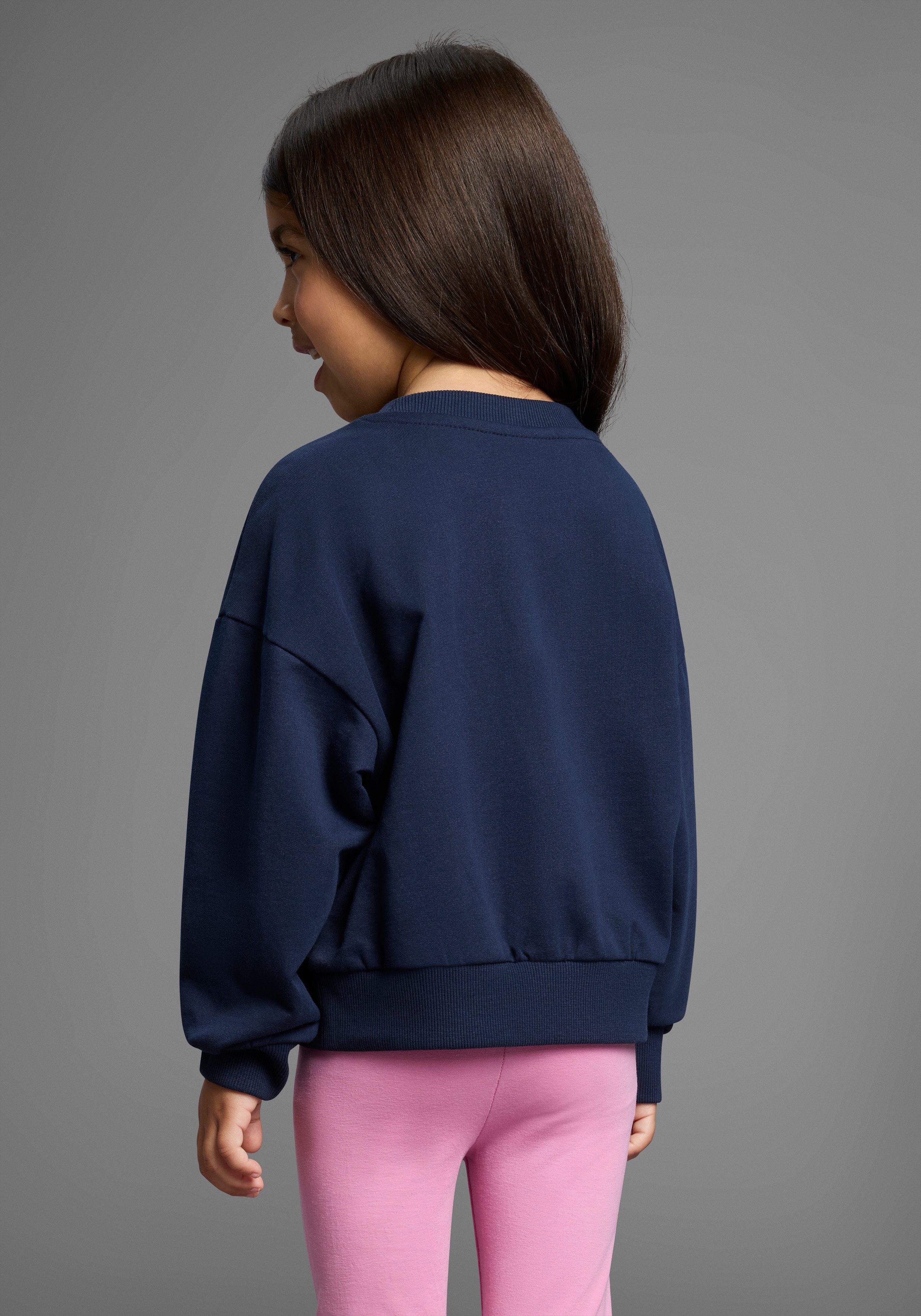 KIDSWORLD Sweatshirt Eenhoorn-applicatie voor kleine meisjes