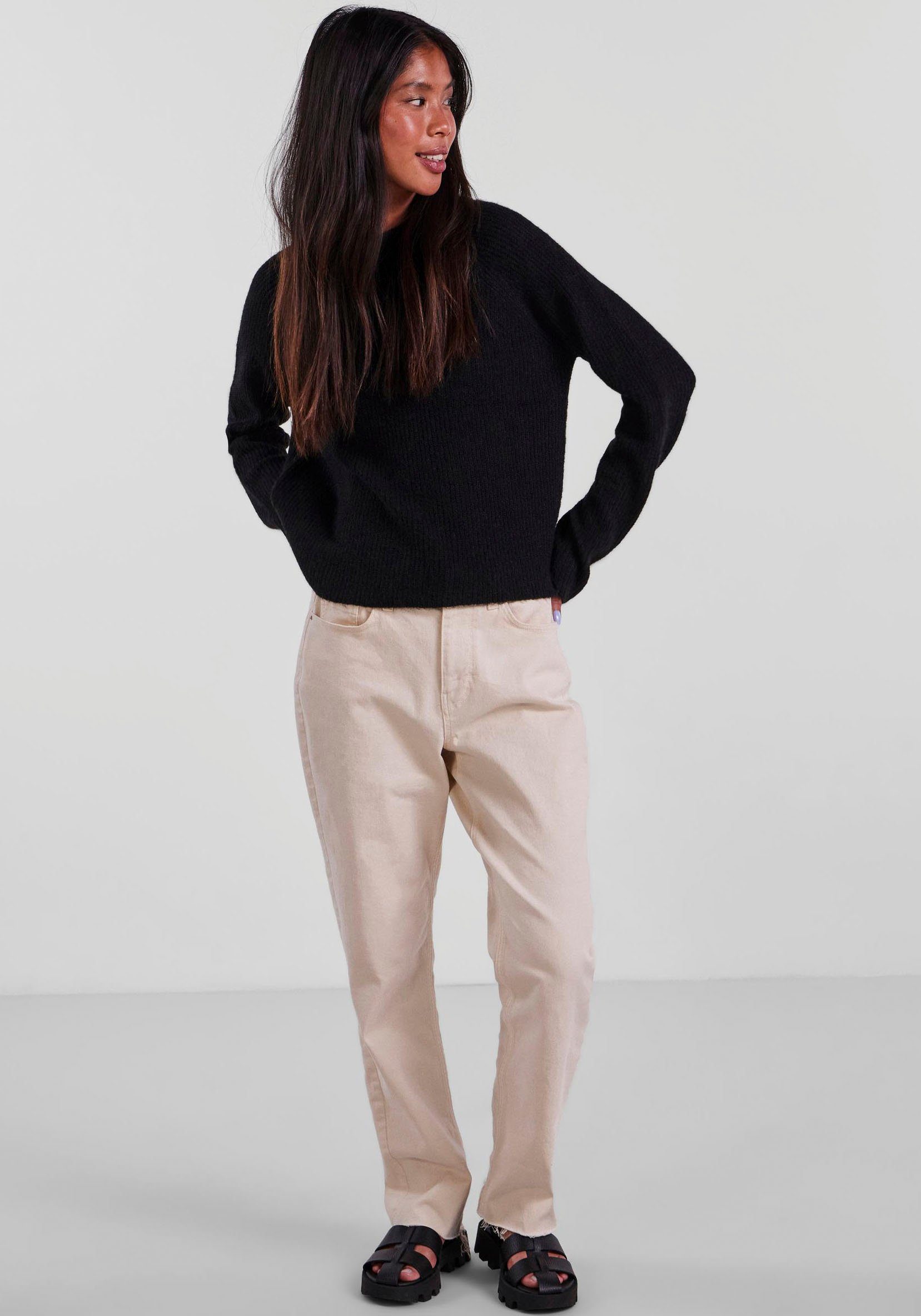 pieces Trui met ronde hals PCELLEN LS O-NECK KNIT NOOS BC